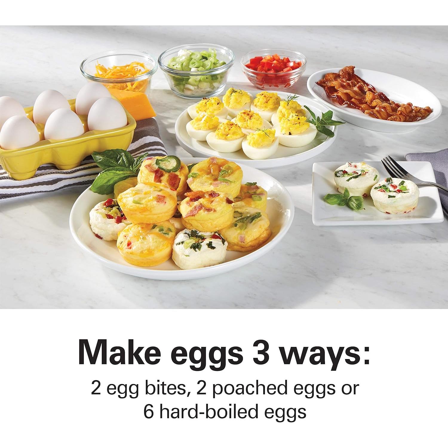 Cocedor Eléctrico de Huevos Hamilton Beach 25511 Verde Teal