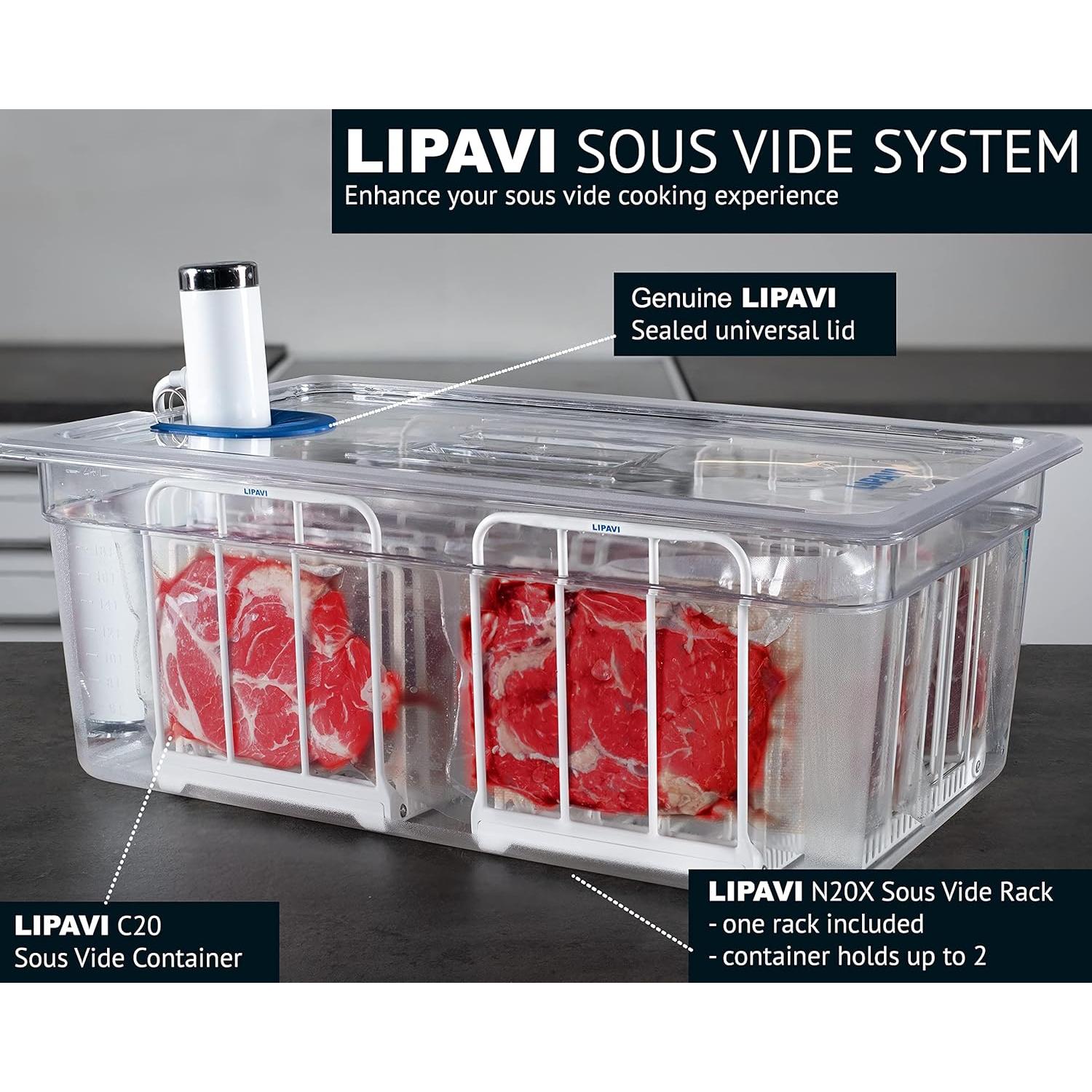 Sistema Sous Vide LIPAVI NXC20-UNIR con Contenedor y Rack