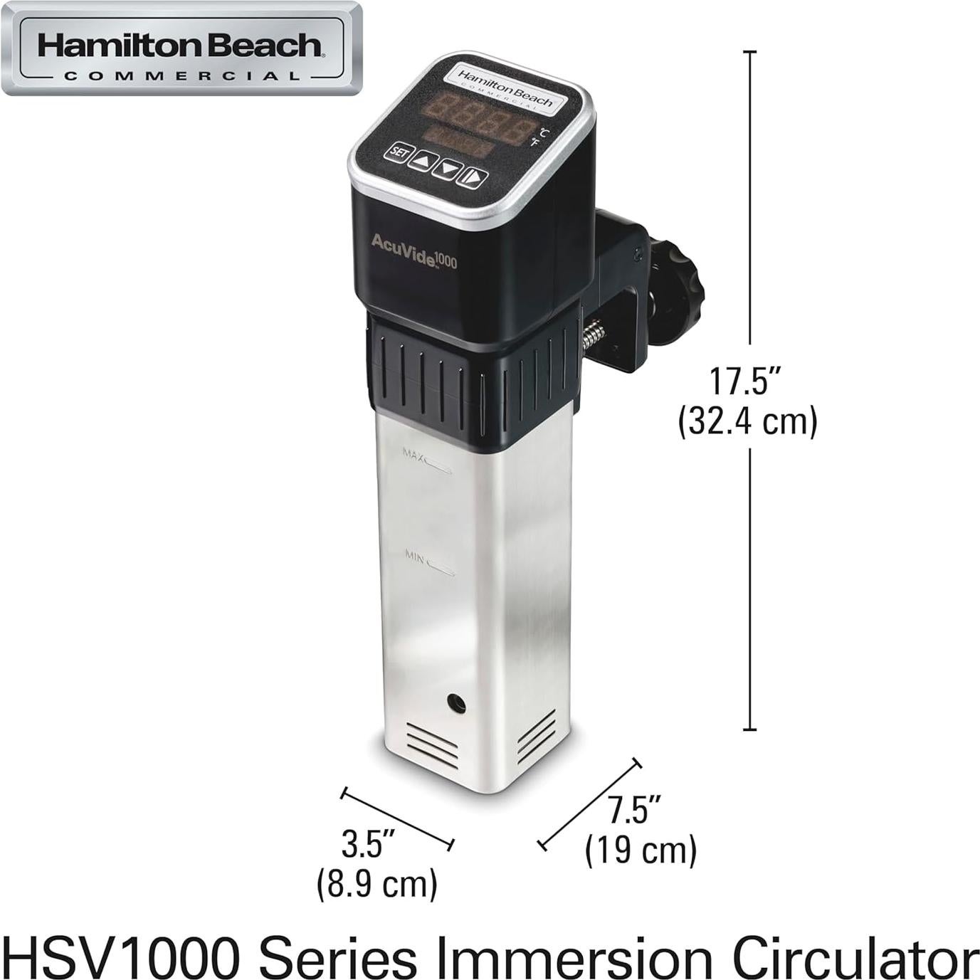 Circulador de Inmersión Hamilton Beach Commercial HSV1000 1200W IPX7