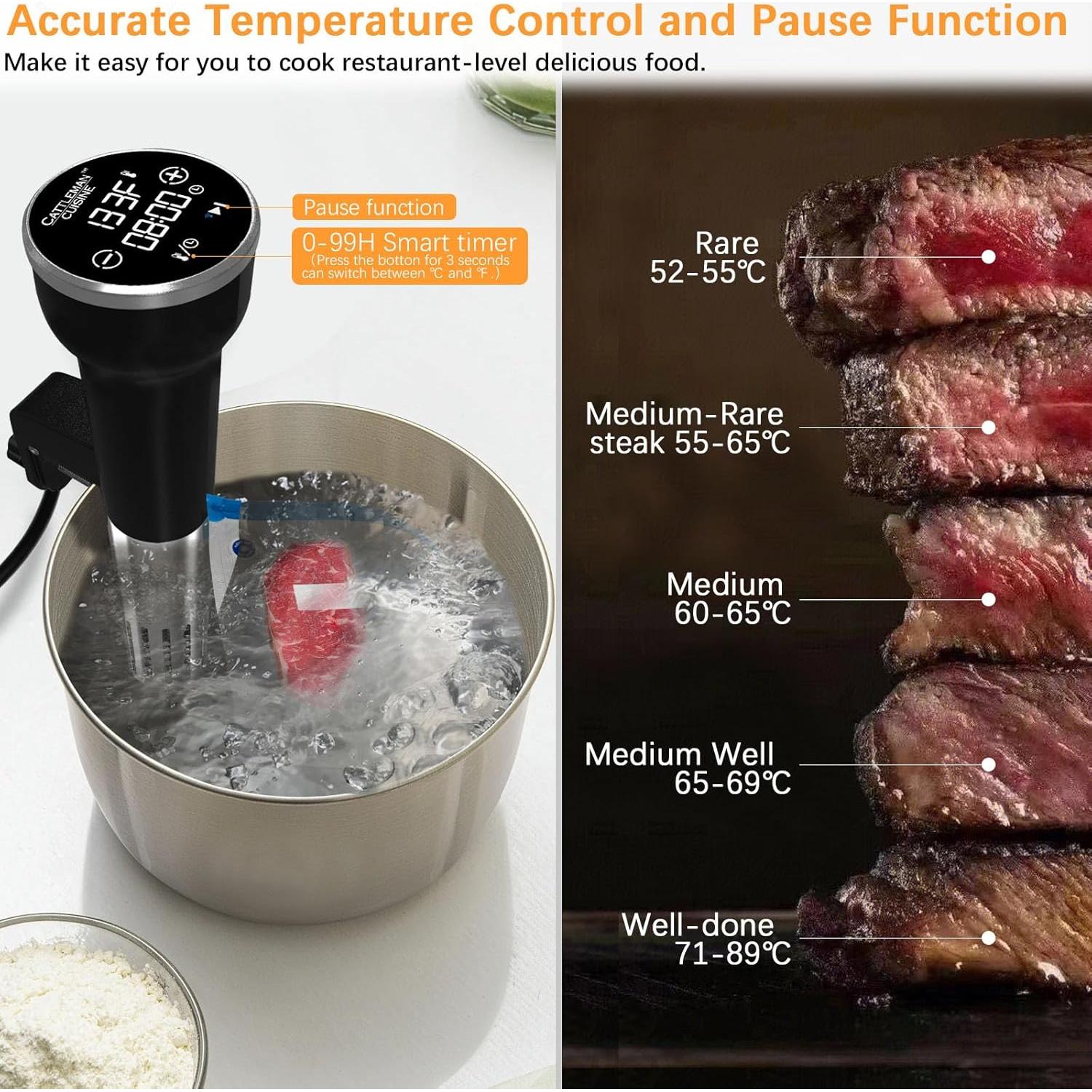 Cocinero Sous Vide Wi-Fi Cattleman Cuisine 1000W 16L