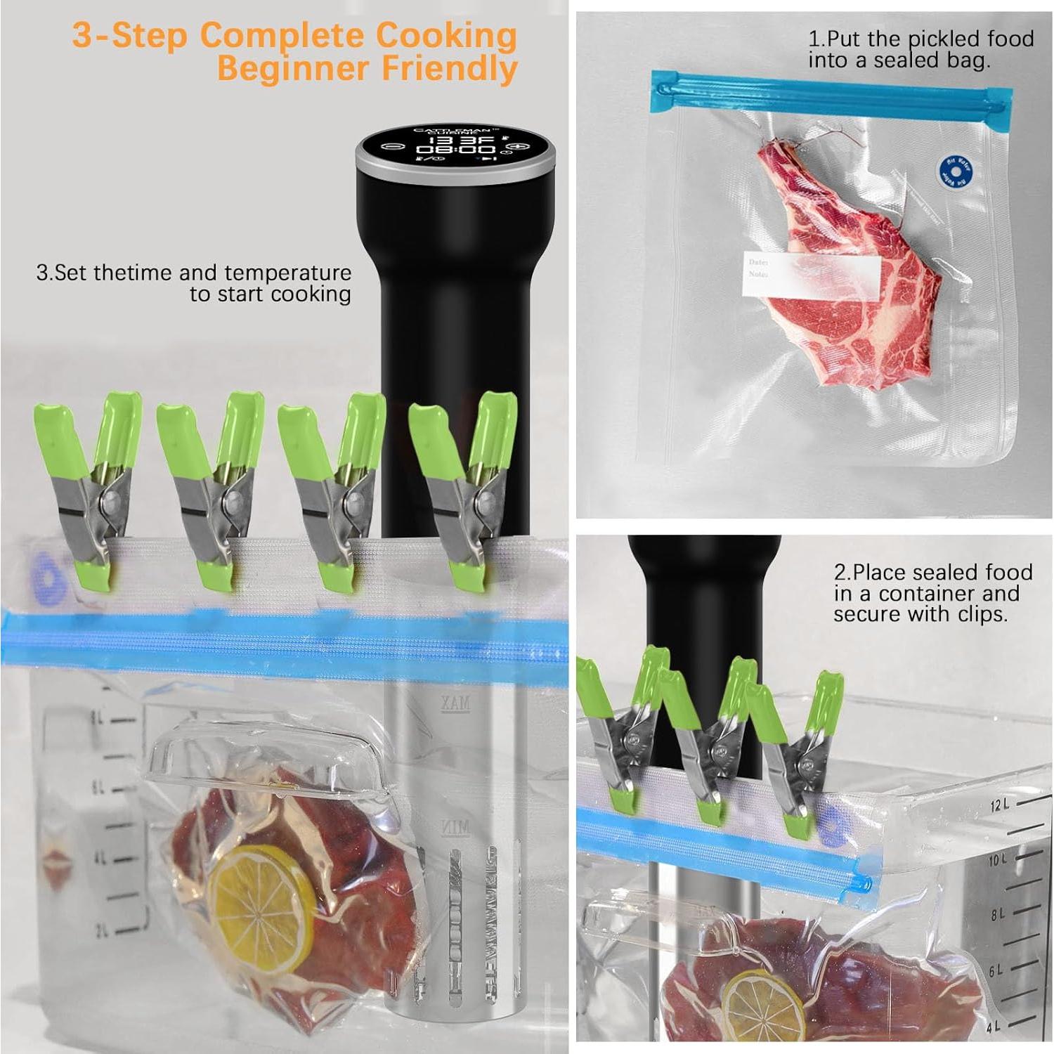 Cocinero Sous Vide Wi-Fi Cattleman Cuisine 1000W 16L