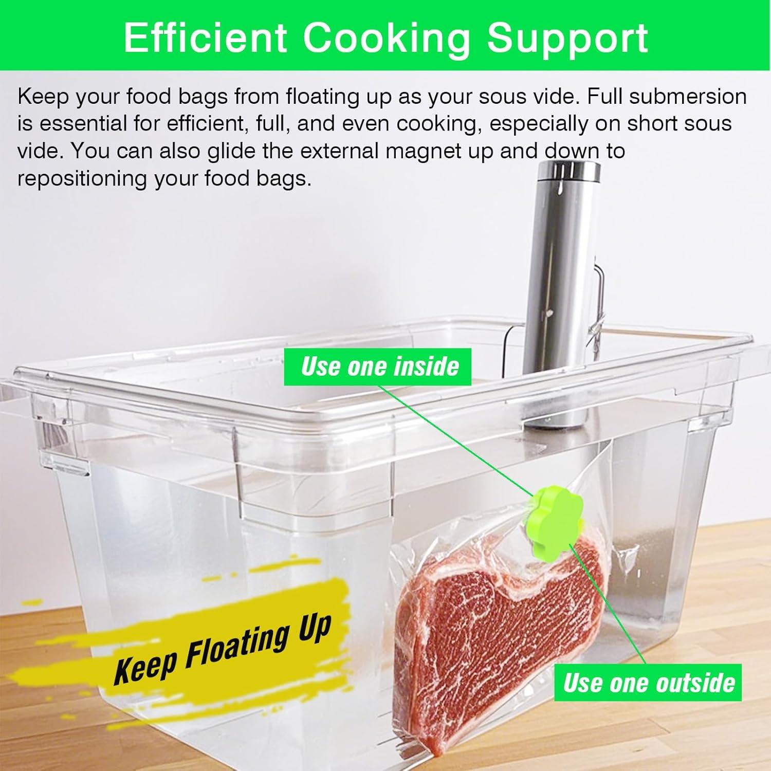 Pesas Magnéticas Sous Vide MOMODA 12 Pcs Silicona Multiuso