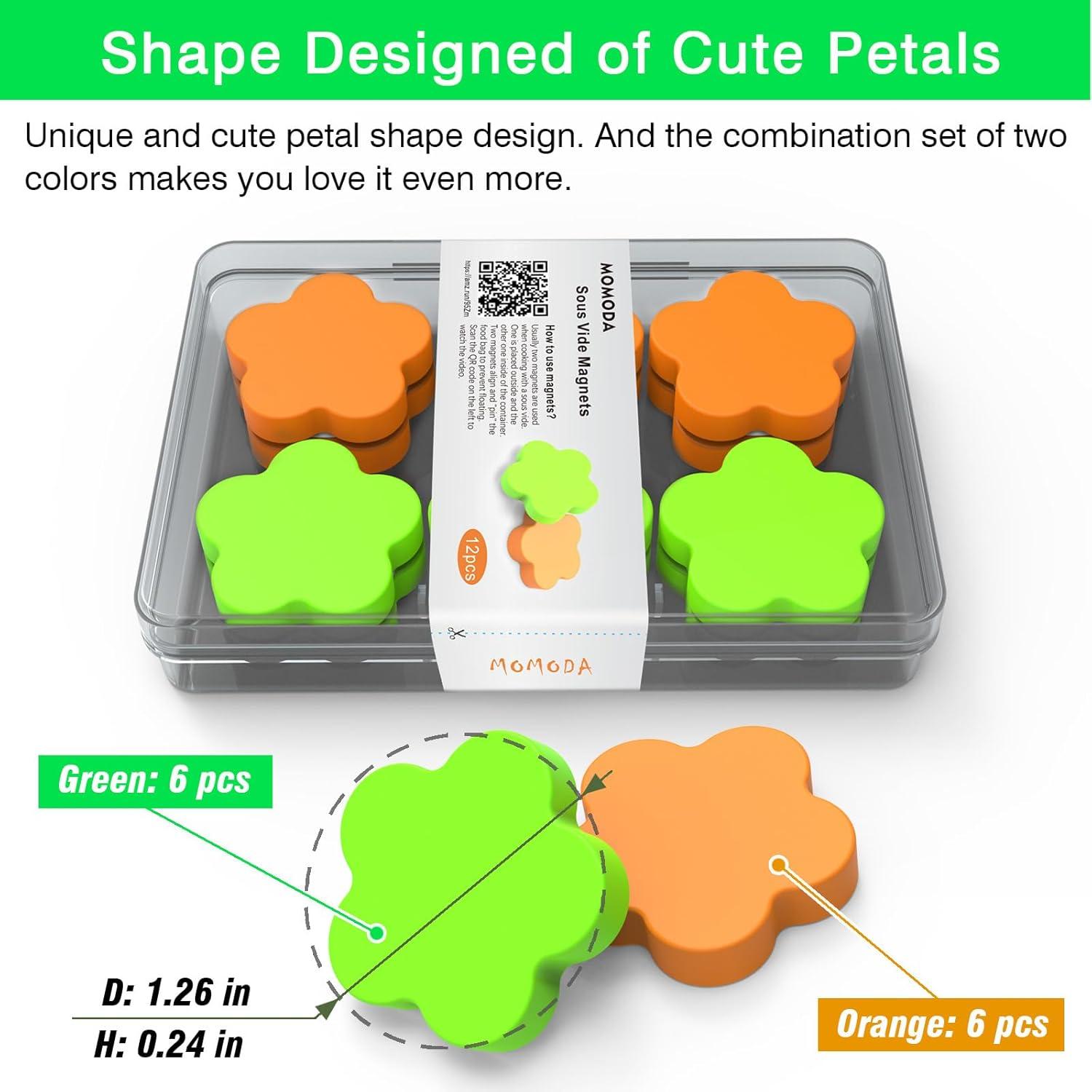 Pesas Magnéticas Sous Vide MOMODA 12 Pcs Silicona Multiuso