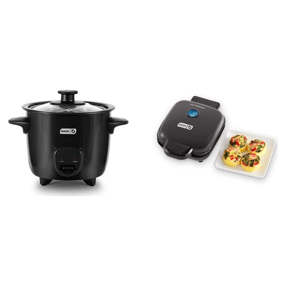 Cocedor de Arroz Mini DASH 2 Tazas + Fabricador de Huevos Sous Vide