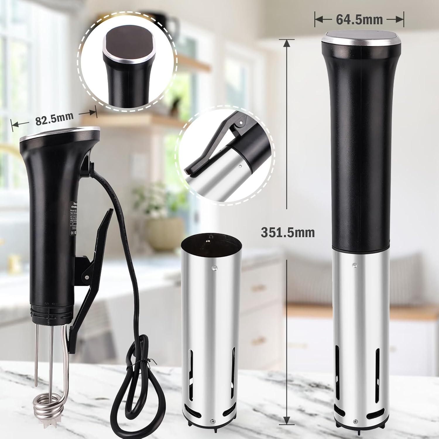 Cocinero Sous Vide auomii 1100W Acero Inoxidable Estándar