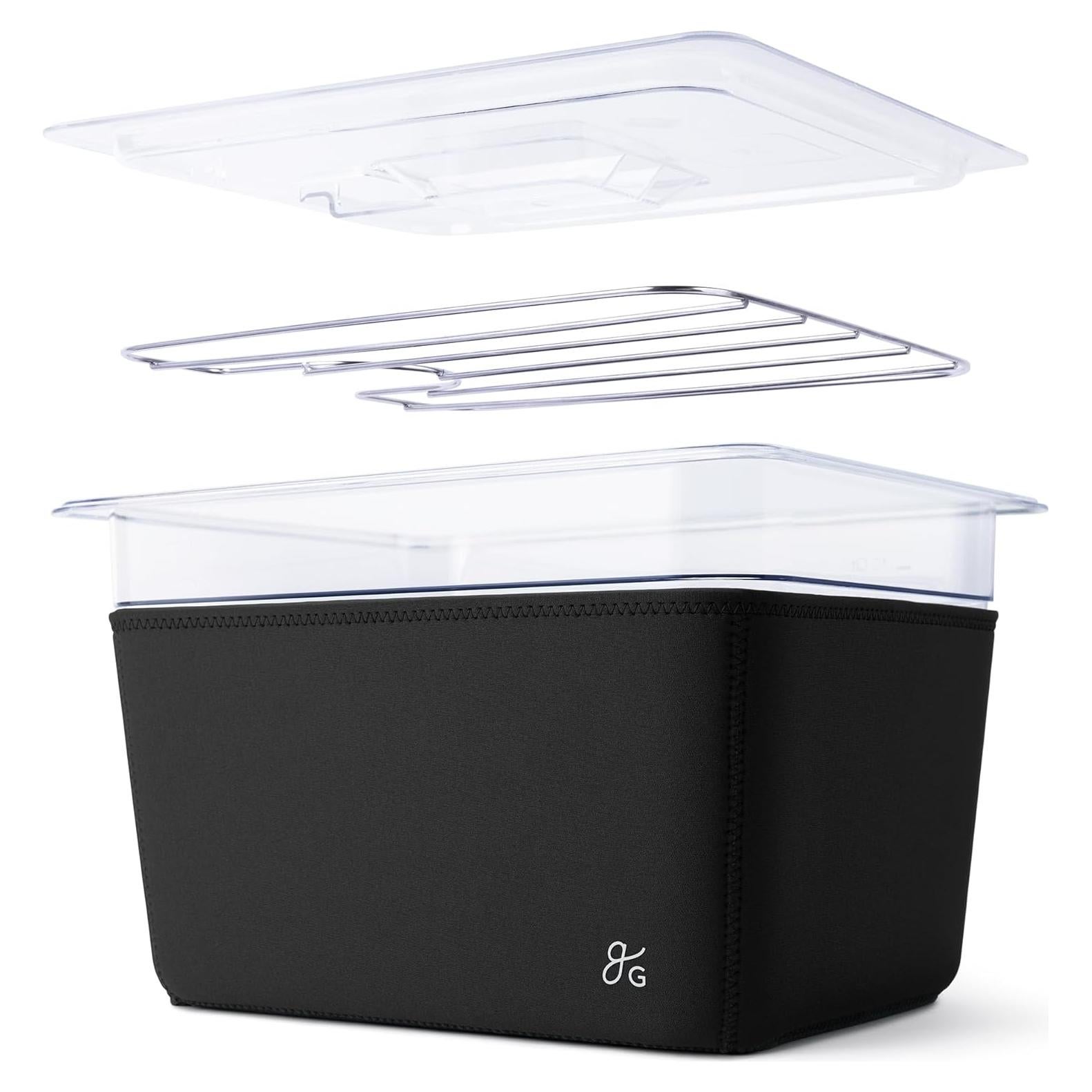 Contenedor Sous Vide Greater Goods 11.35L con Rack Acero Inoxidable