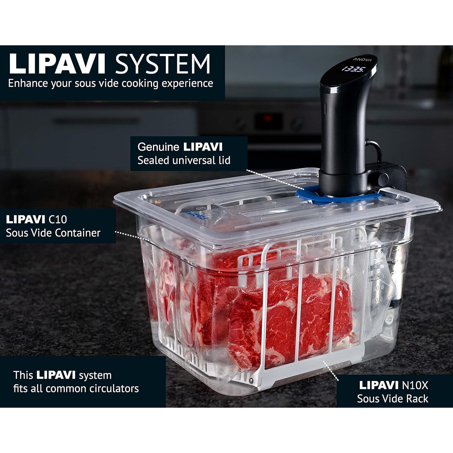 Sistema Sous Vide LIPAVI NXC10-UNIR con Contenedor y Rack