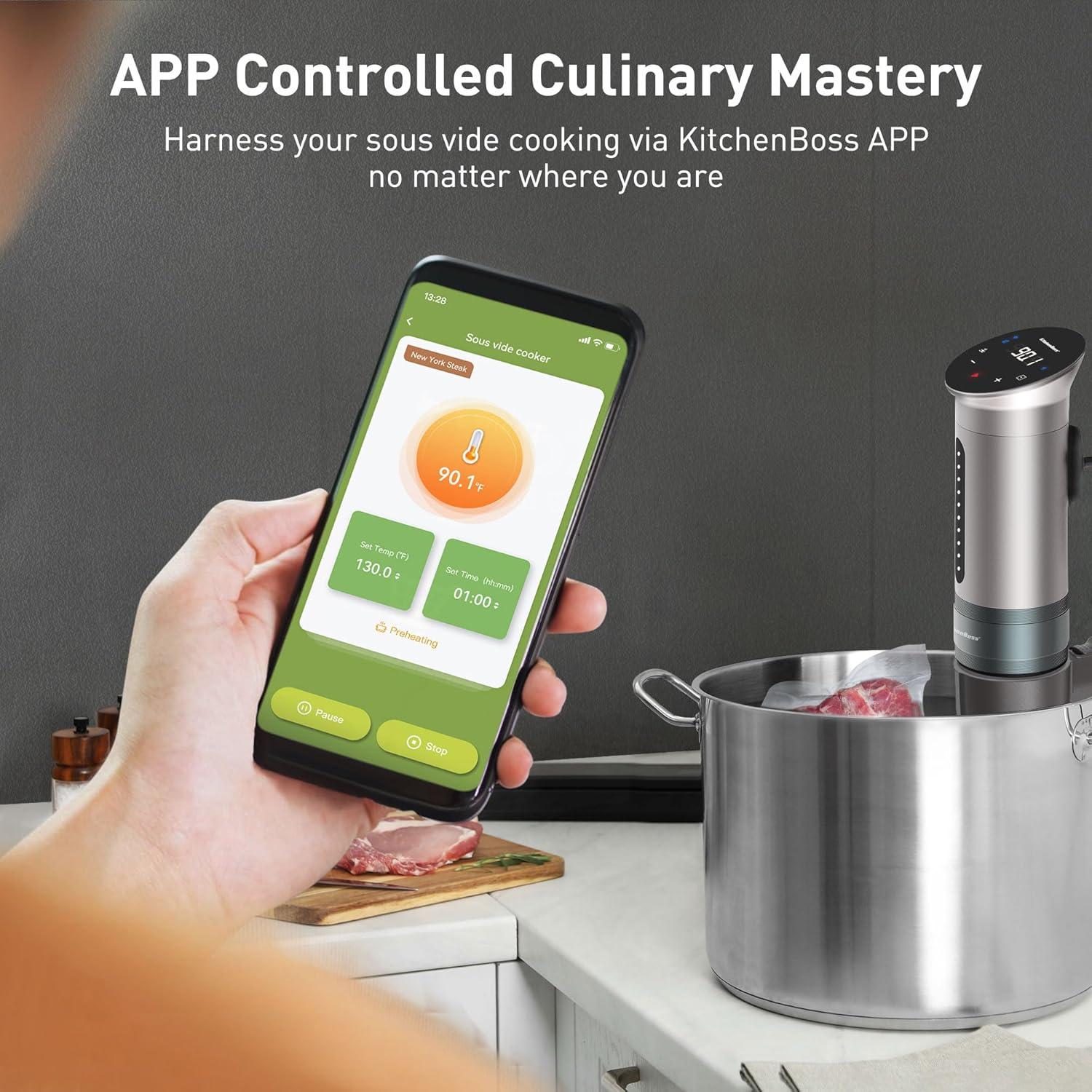 Cocinero Sous Vide KitchenBoss G310 1100W Control APP Wi-Fi