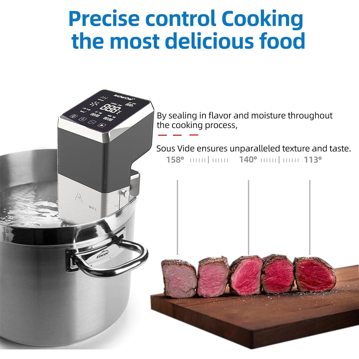 Cocedor Sous Vide AnchorChef PRO 1400W Acero Inoxidable