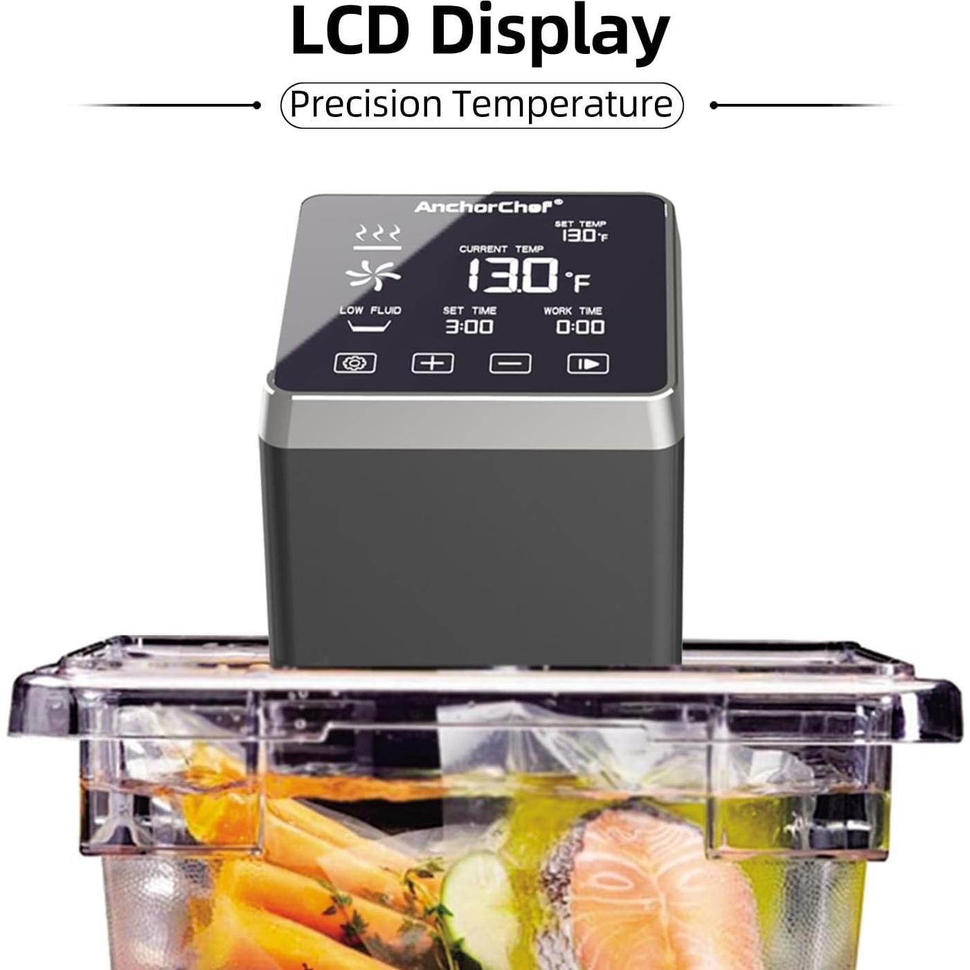 Cocedor Sous Vide AnchorChef PRO 1400W Acero Inoxidable