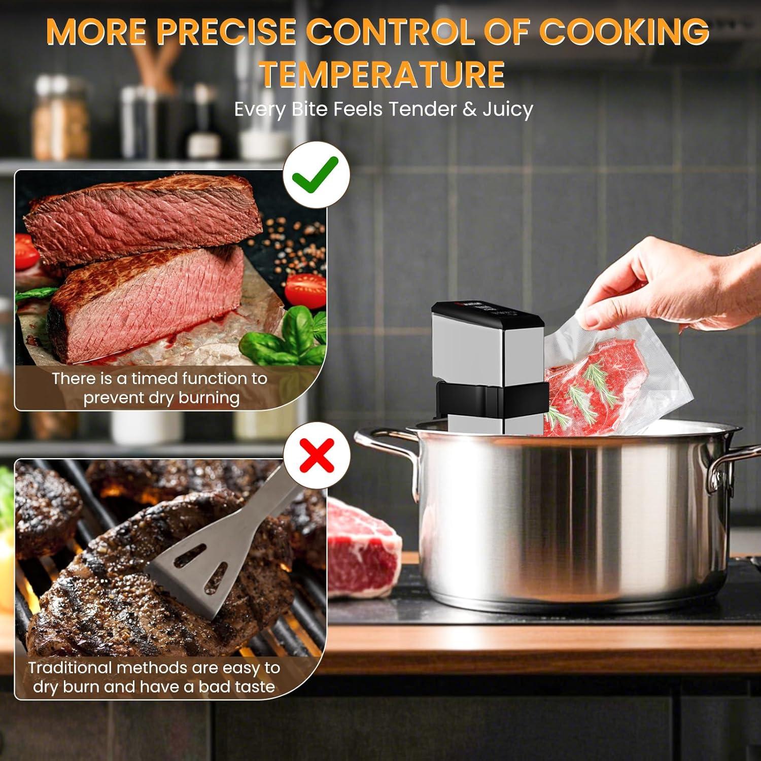 Máquina Sous Vide PanalChef 1600W Control Táctil IPX7