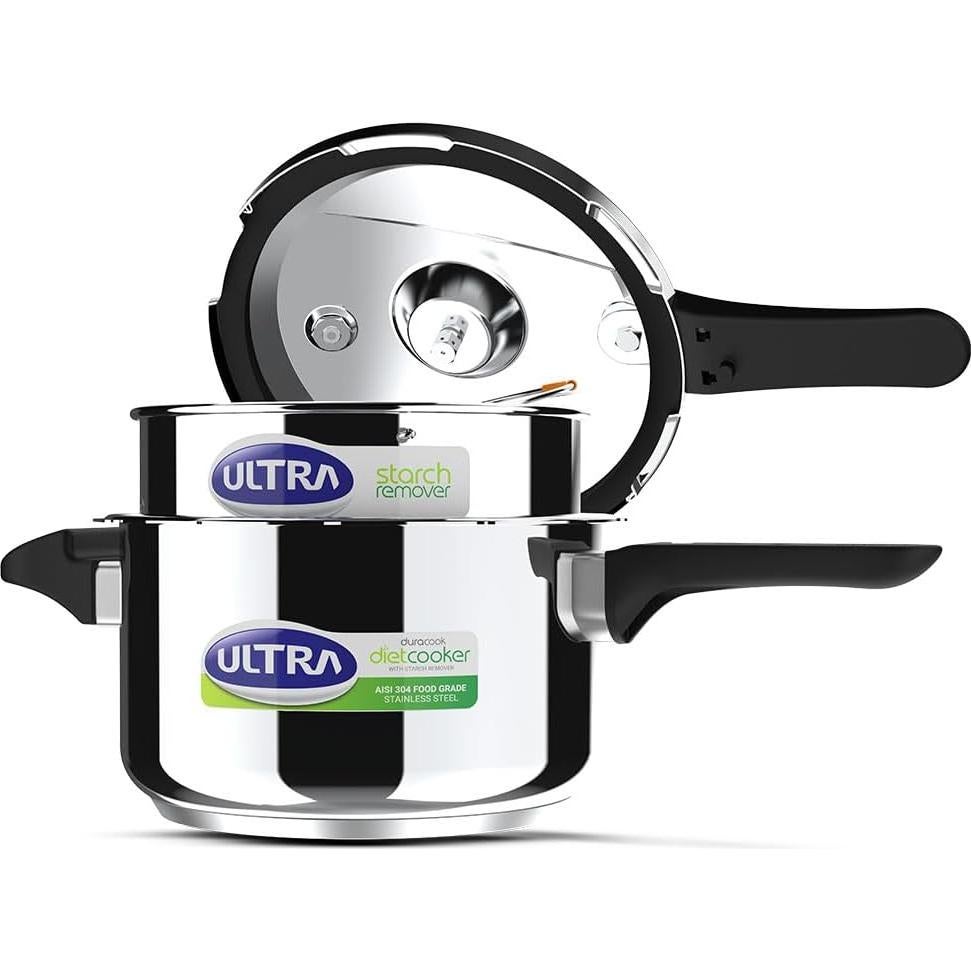 Olla a Presión de Acero Inoxidable 3L Ultra Duracook