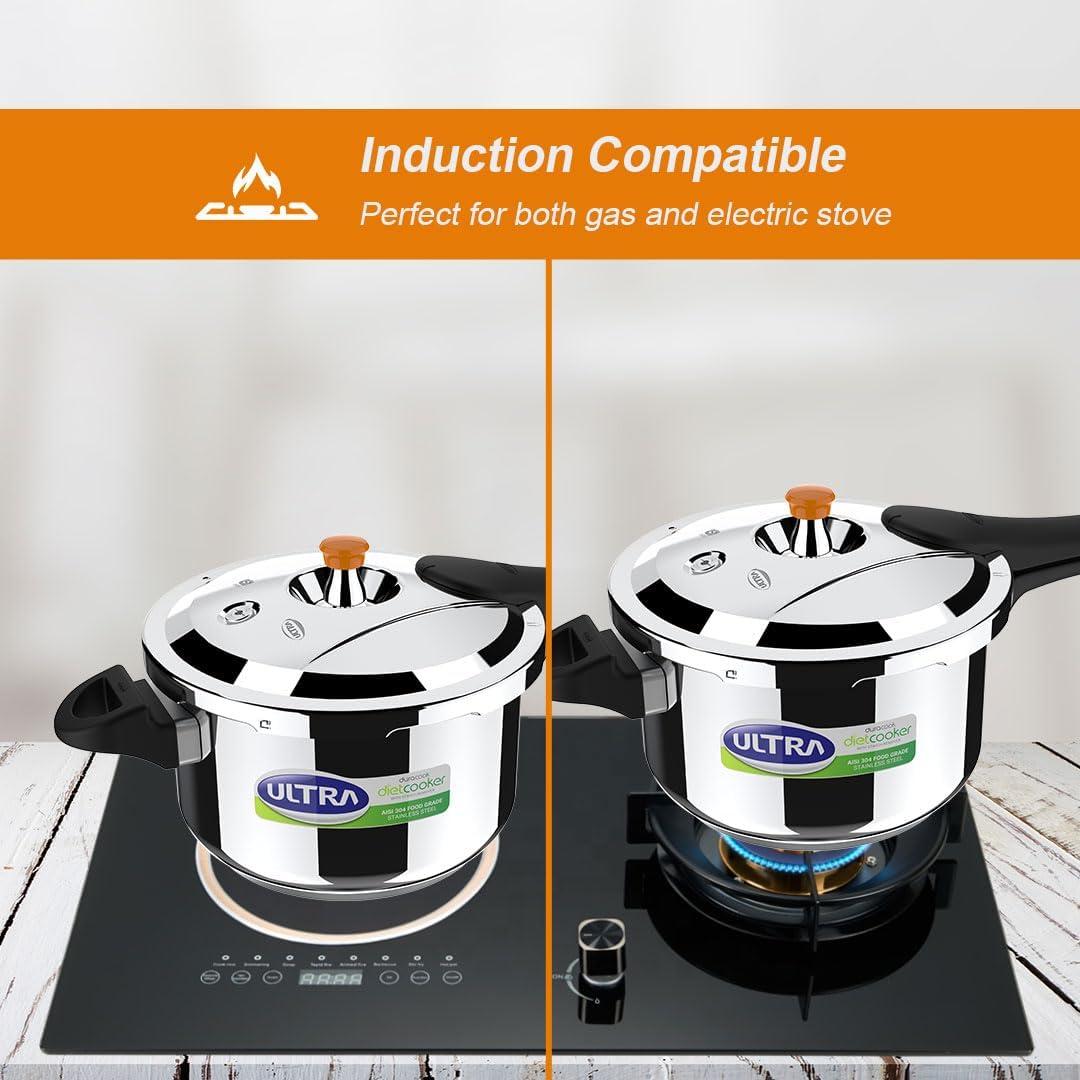Olla a Presión de Acero Inoxidable 3L Ultra Duracook