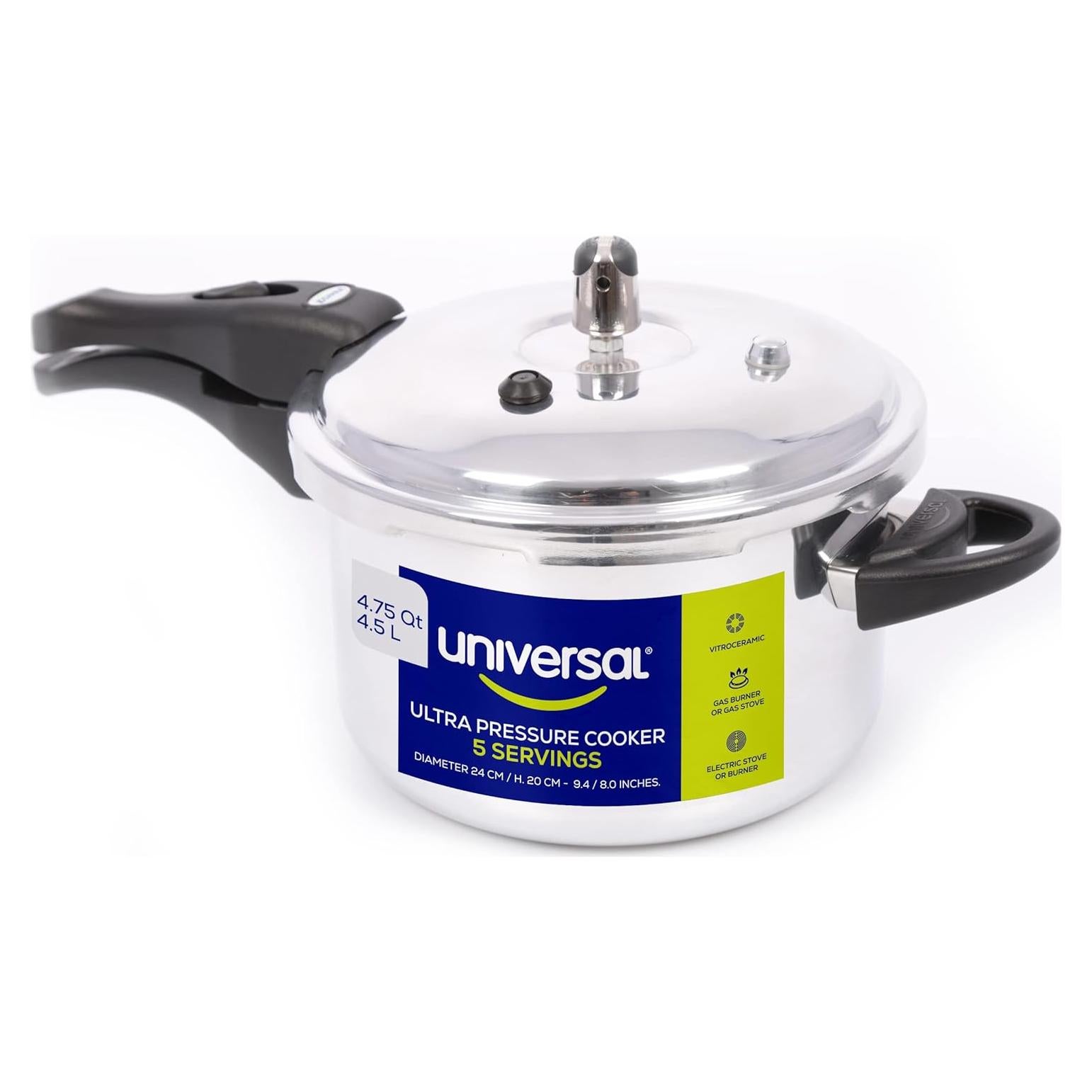 Olla a Presión Universal 4.75L Aluminio Antioxidante