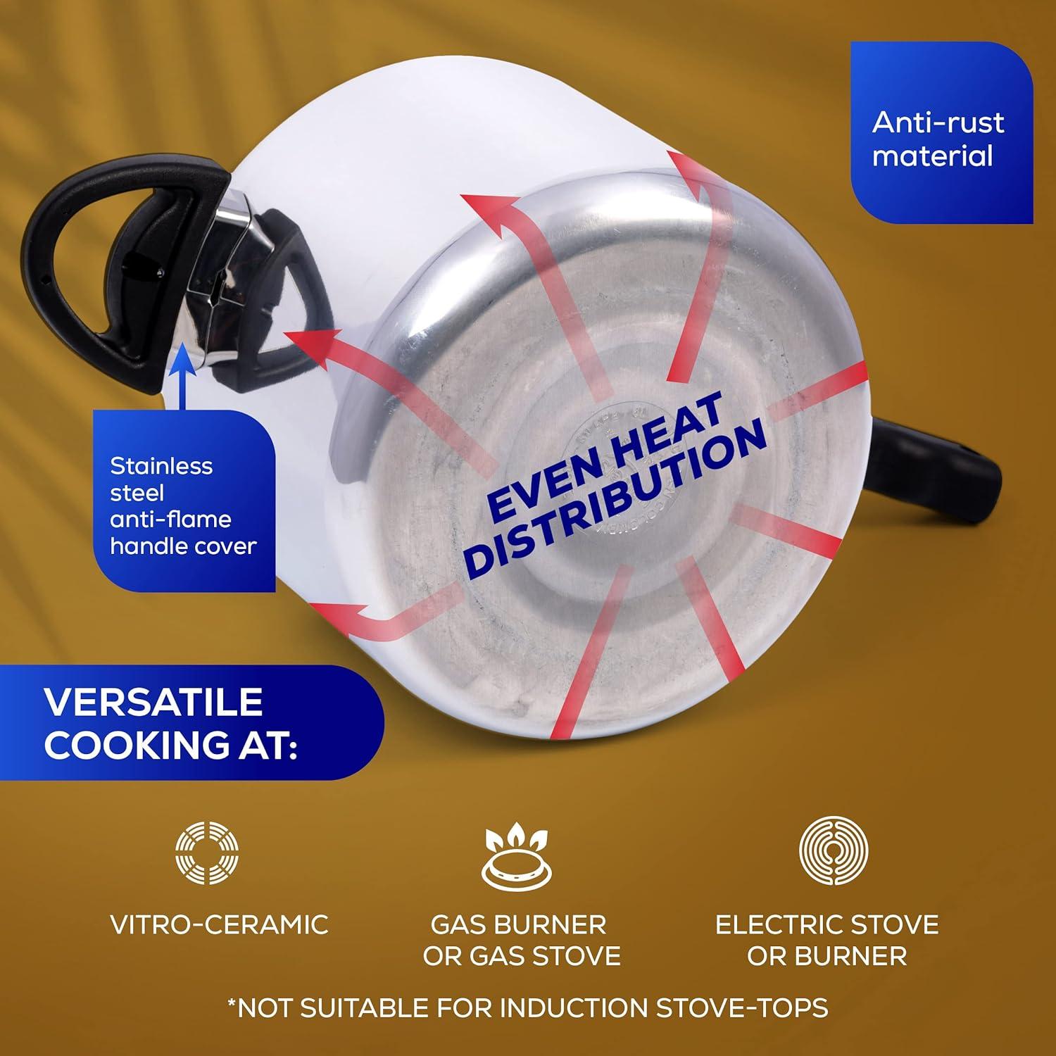 Olla a Presión Universal 4.75L Aluminio Antioxidante