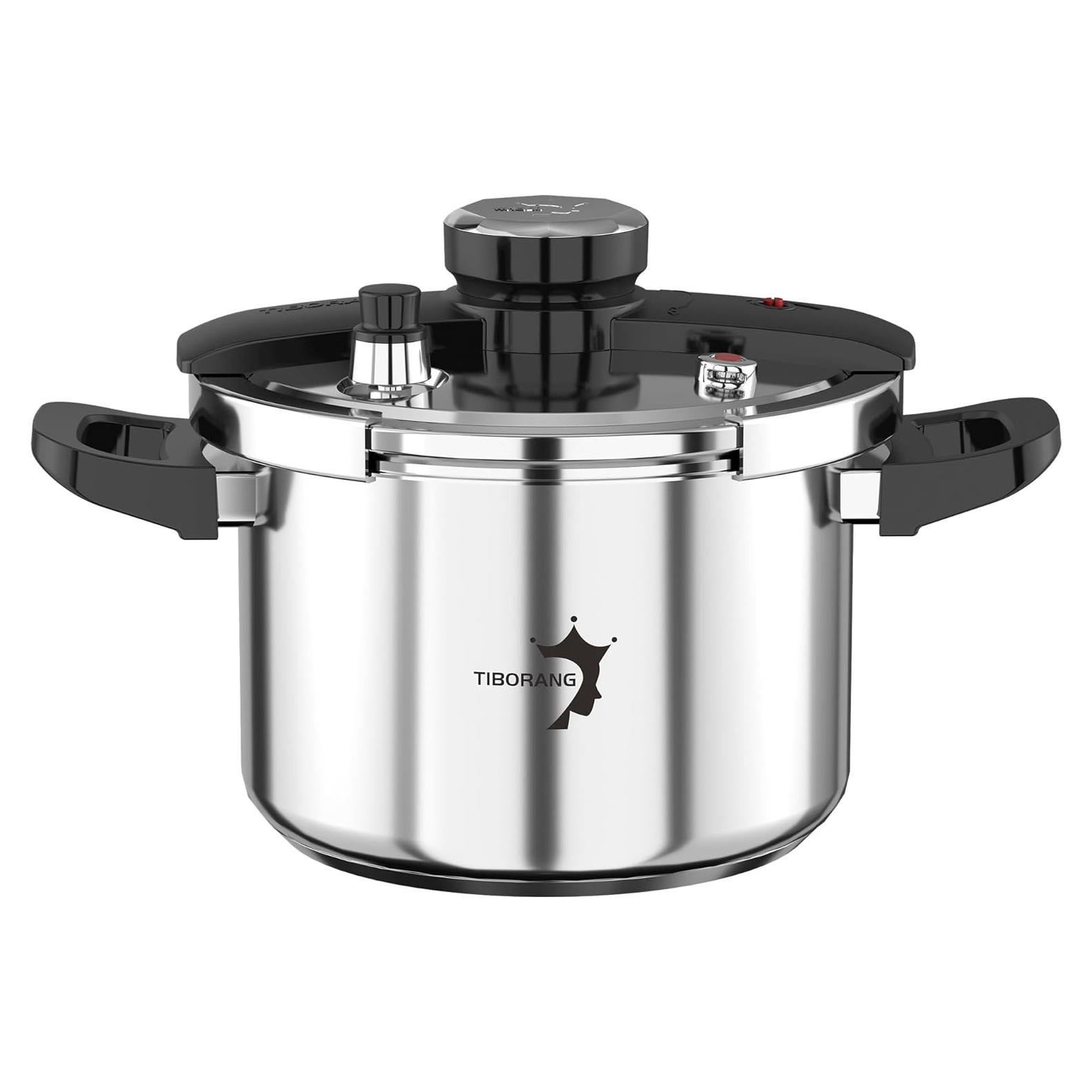 Olla de Presión TIBORANG 6.3L Acero Inoxidable para Estufas