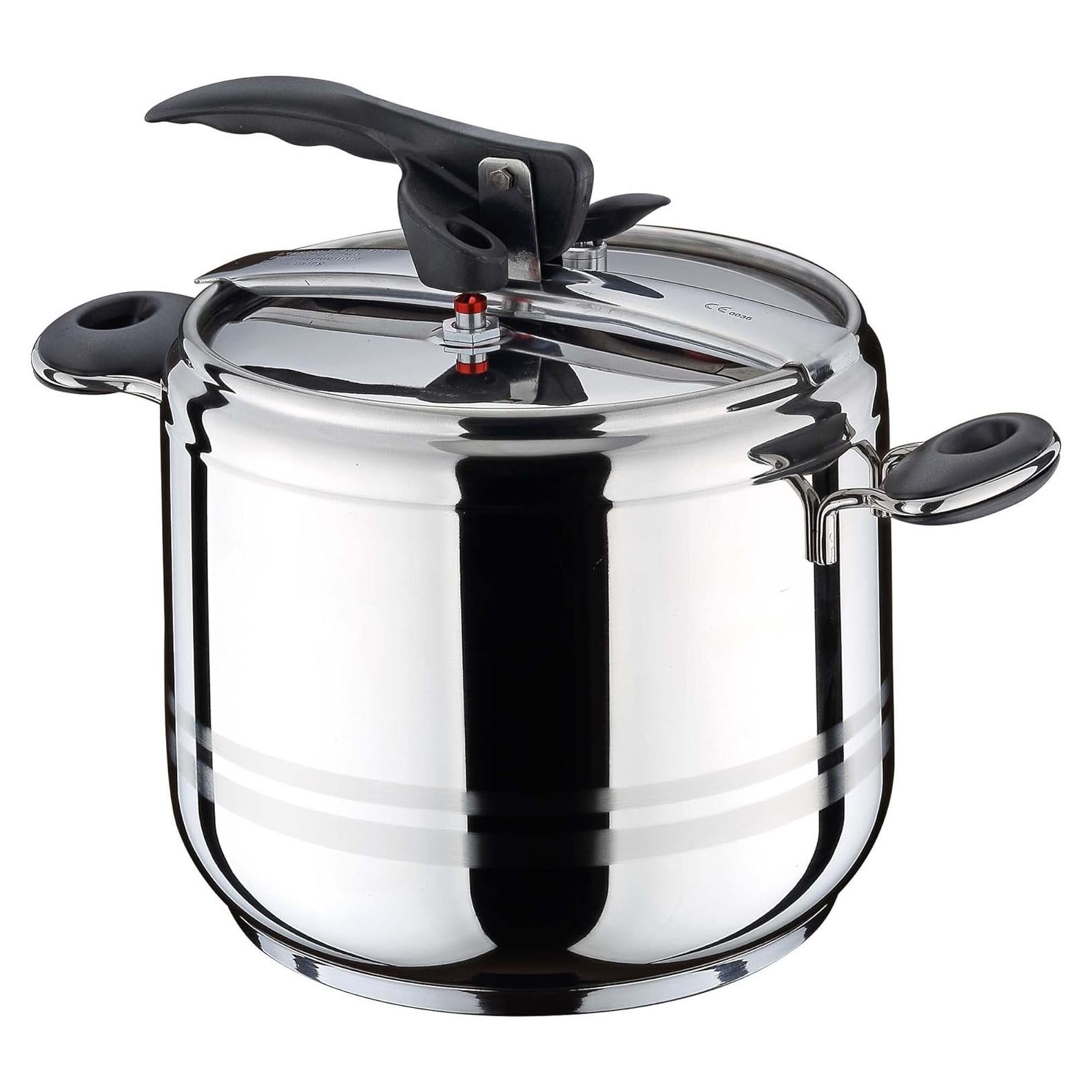 Olla a Presión Hascevher 2L Acero Inoxidable Compatible Inducción