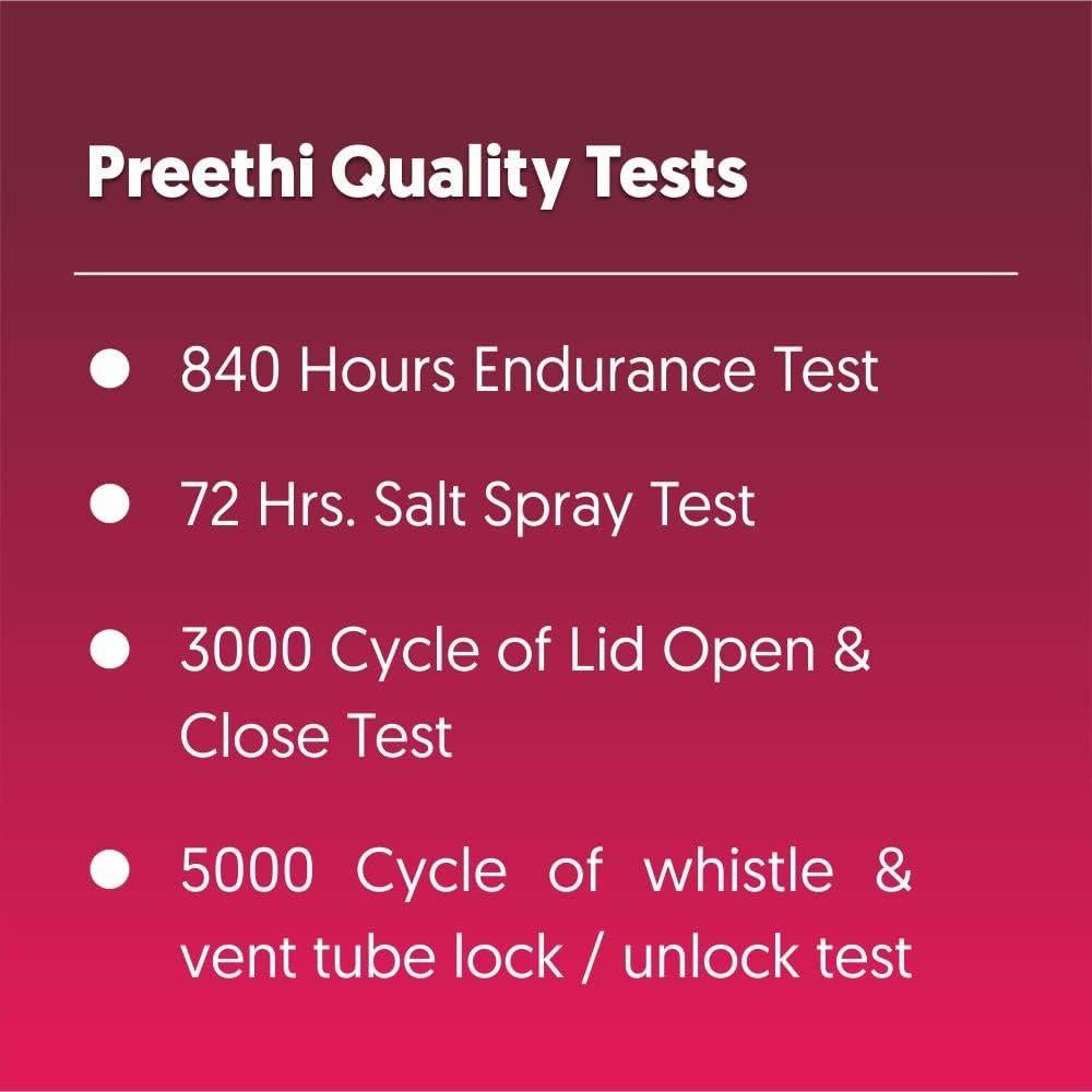 Olla a presión Preethi de acero inoxidable 2L inducción