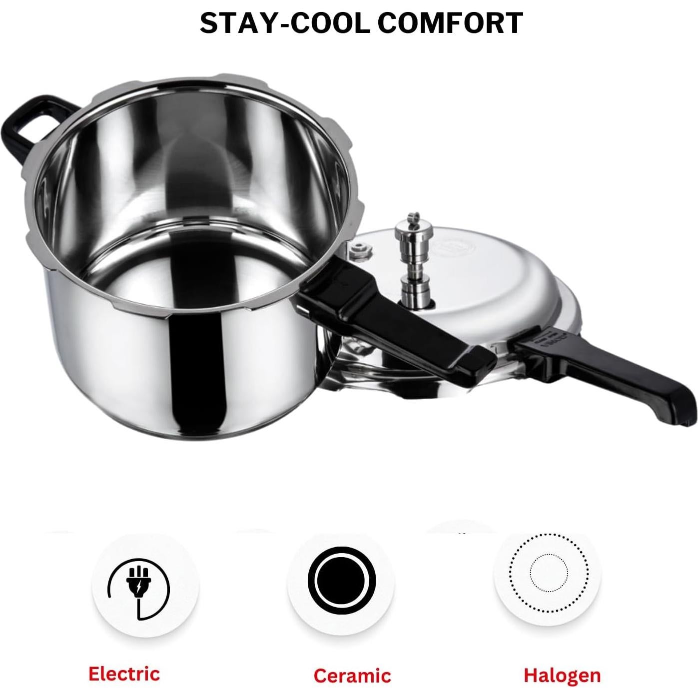 Olla a Presión Vinod V-10L Acero Inoxidable 10 Litros