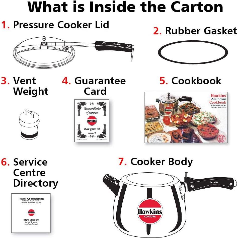 Olla a Presión Hawkins Contura 6.5L Aluminio Pulido