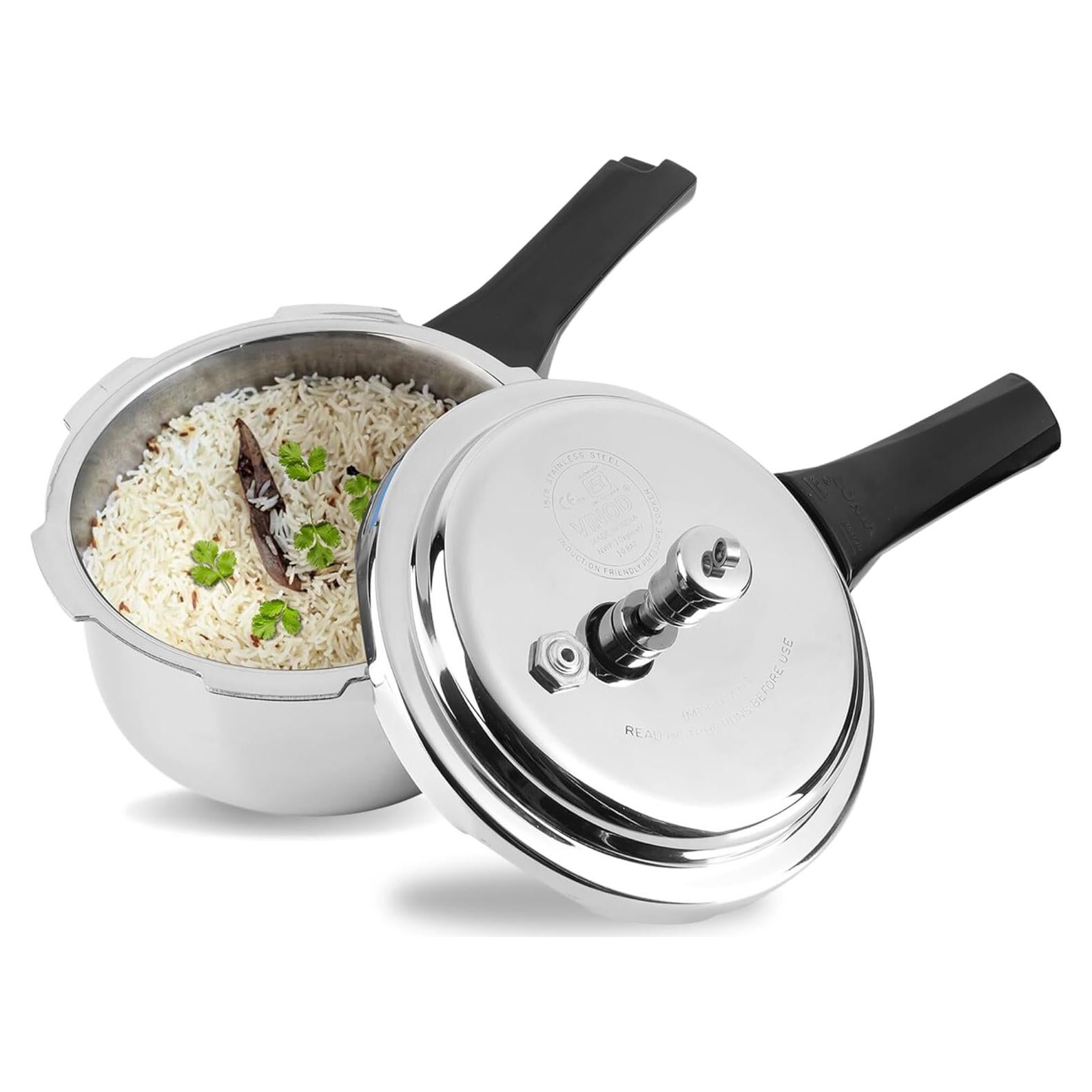 Olla a presión Vinod Platinum 3L acero inoxidable inducción