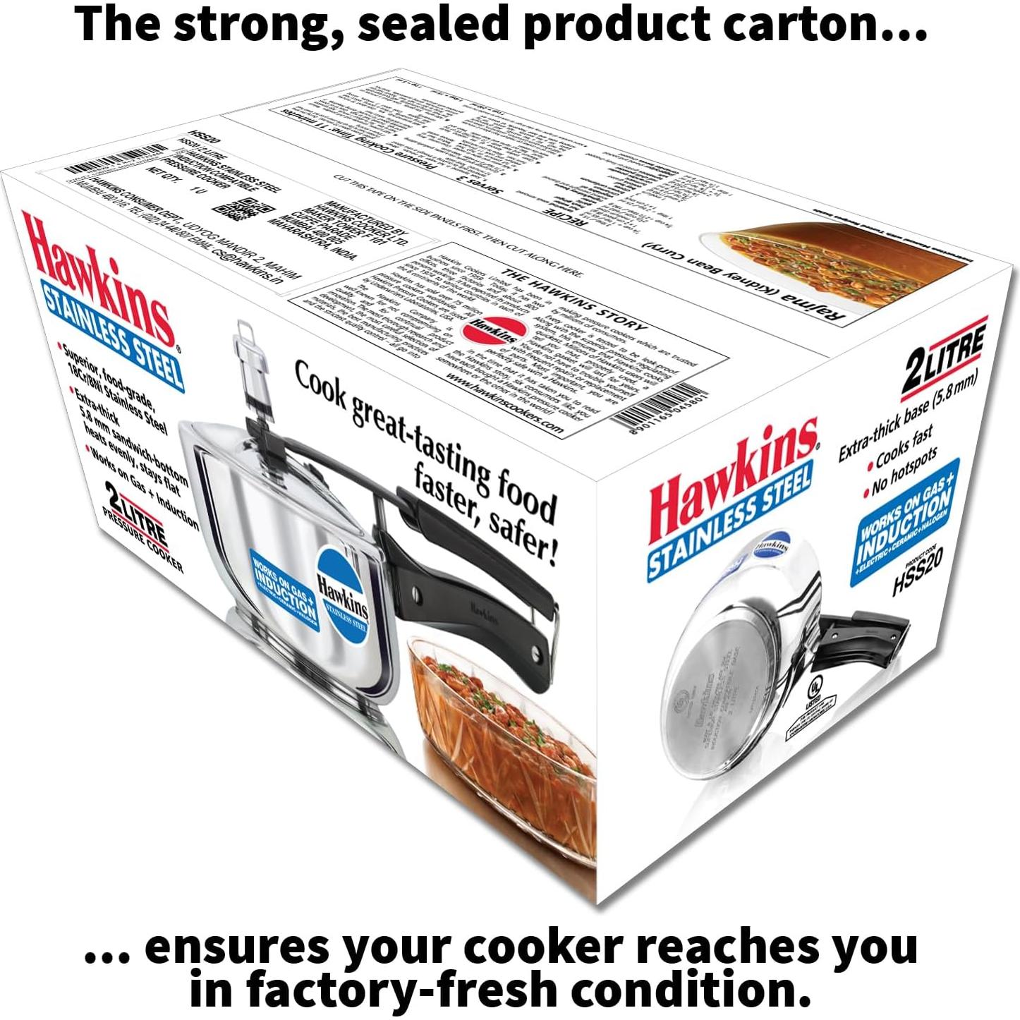 Olla a Presión Hawkins 2L Acero Inoxidable Inducción