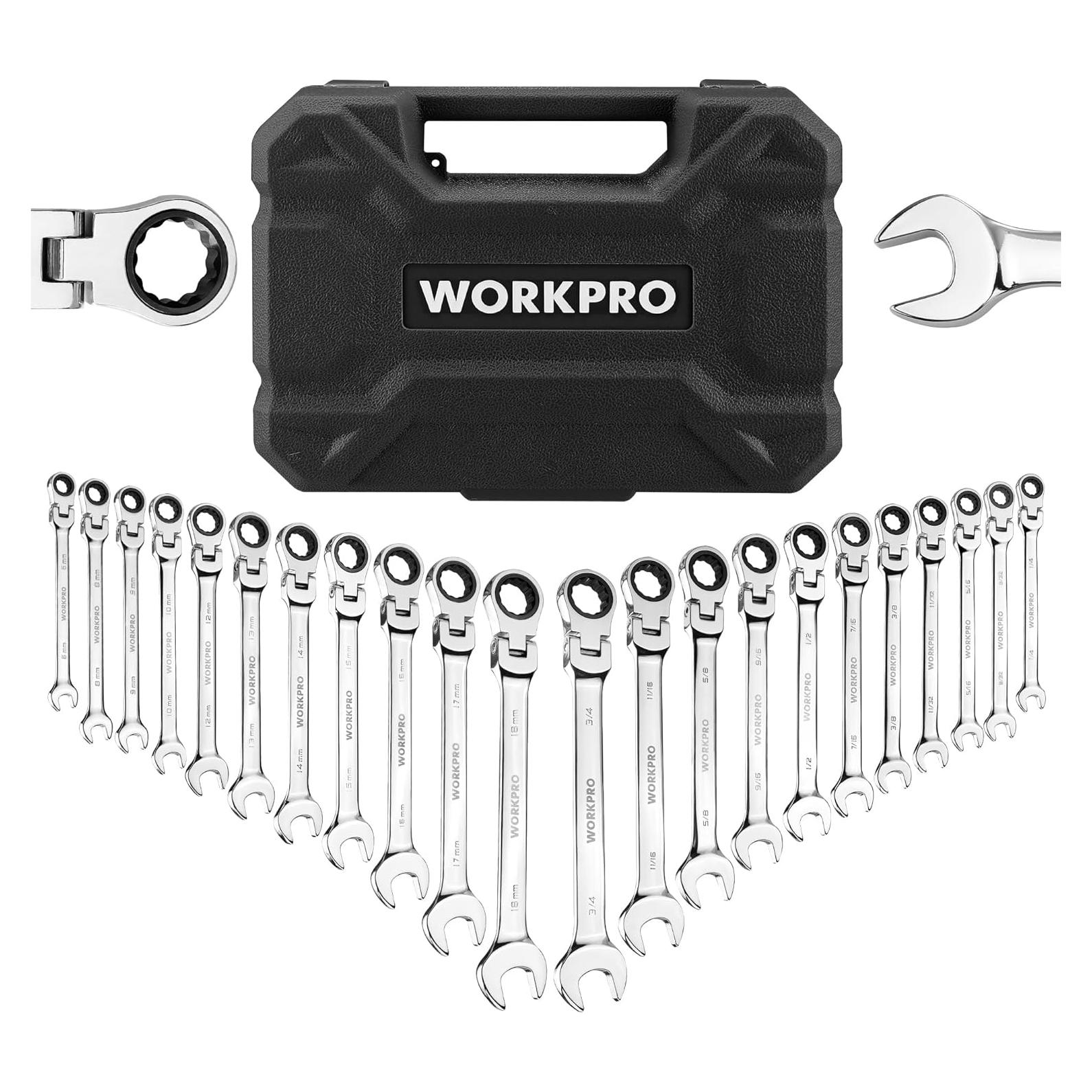 Juego de Llaves Combinadas WORKPRO 22 Piezas 6-18mm