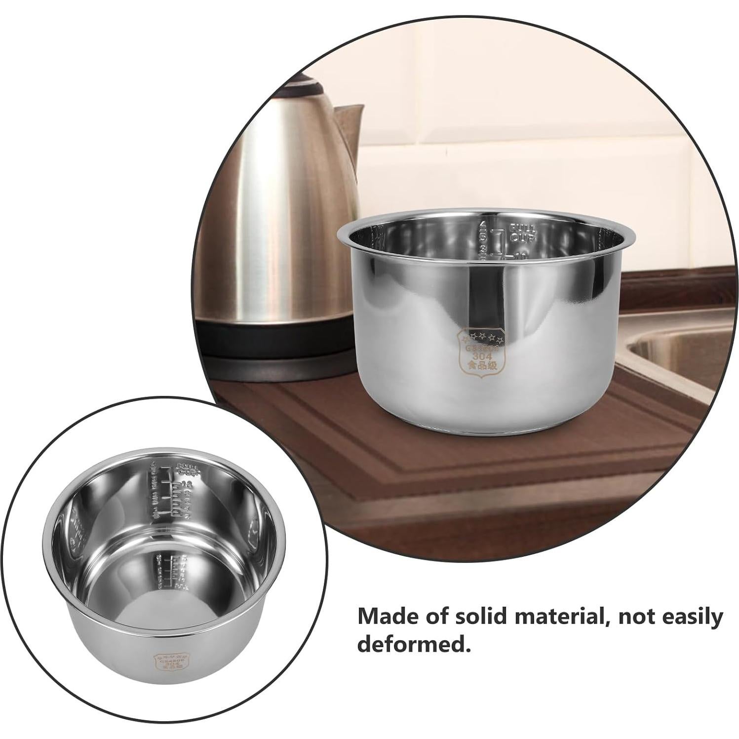 Olla Arrocera UPKOCH 5L Acero Inoxidable Antiadherente