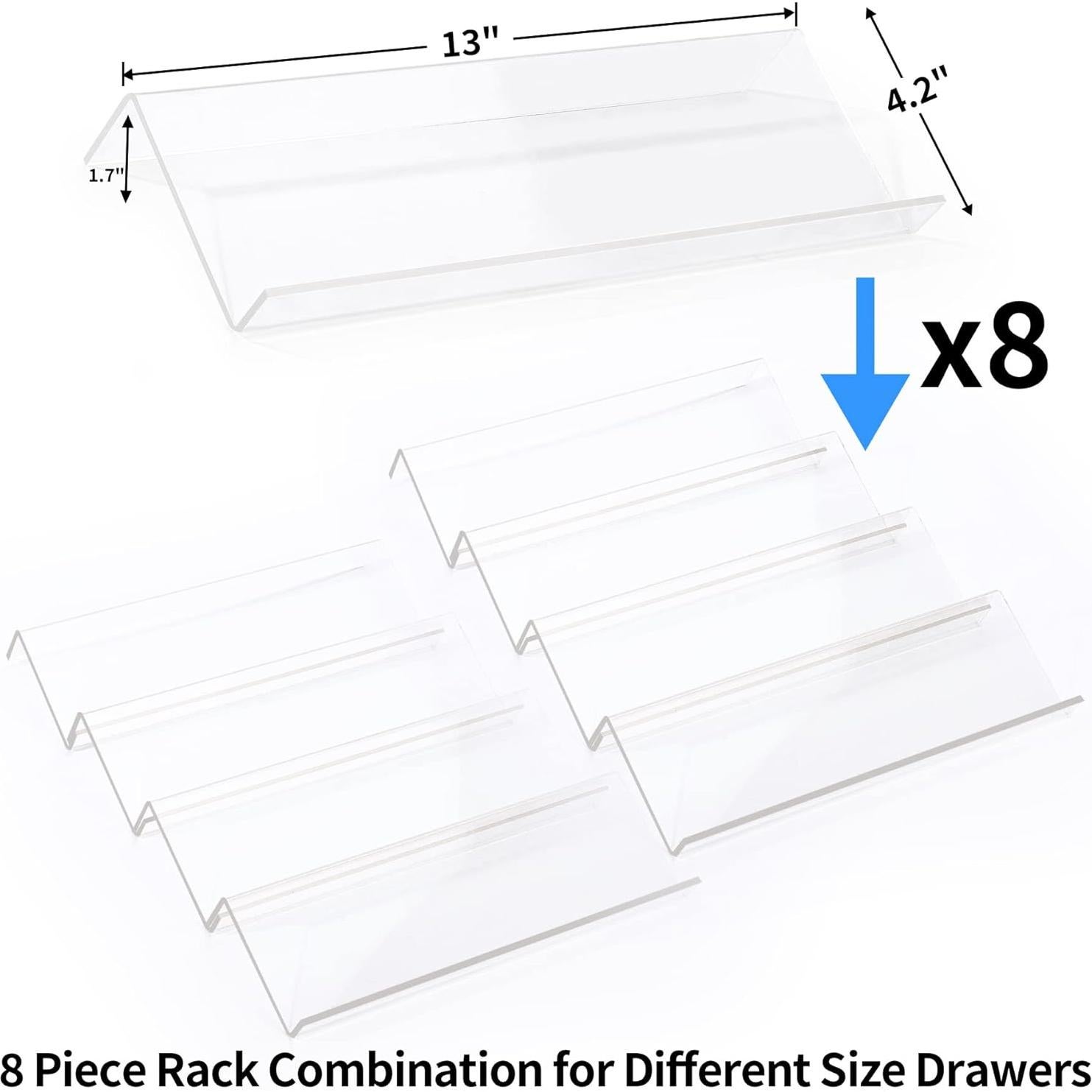 Organizador de Especias MIUKAA Acrílico Expandible 8 Pzs 33-66 cm