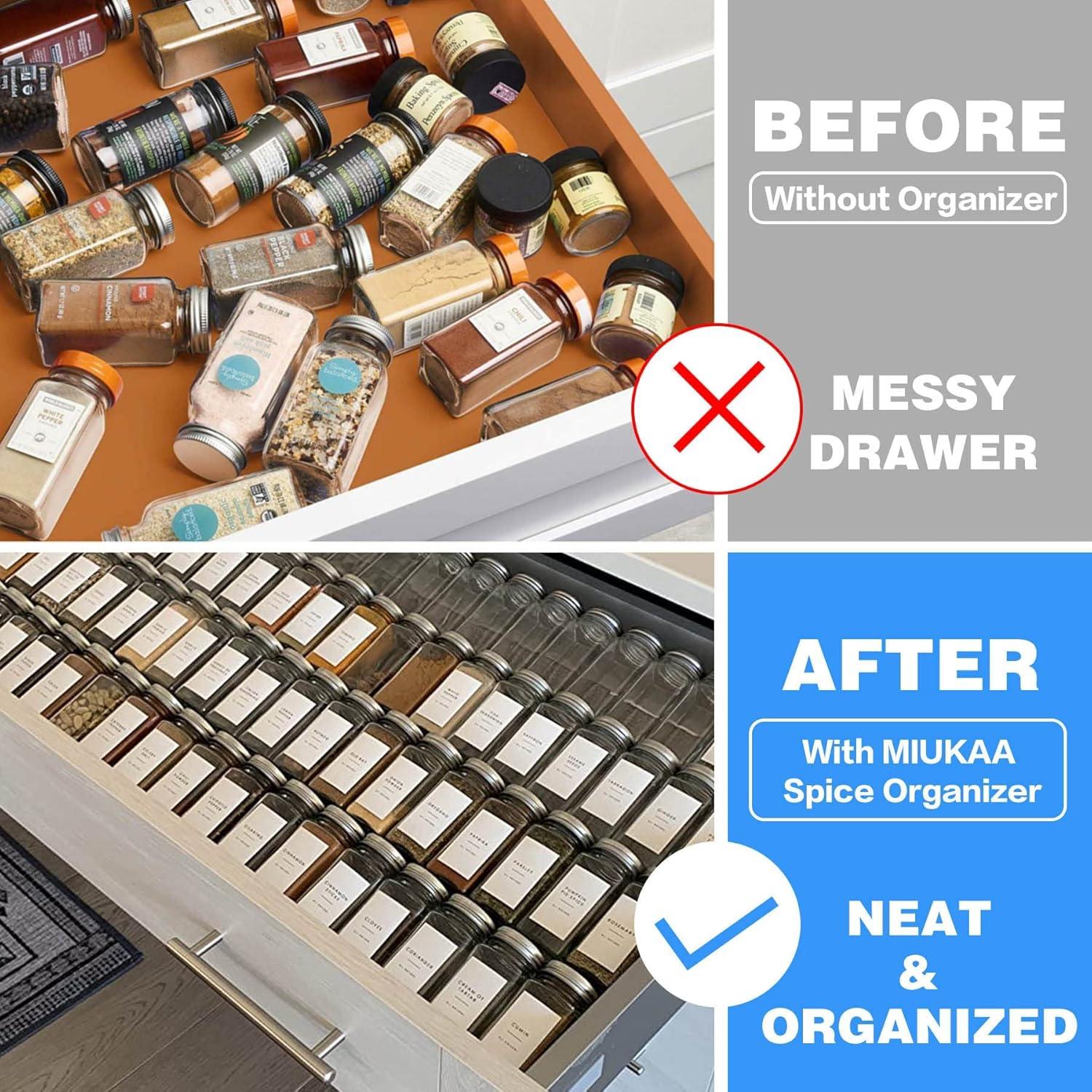 Organizador de Especias MIUKAA Acrílico Expandible 8 Pzs 33-66 cm