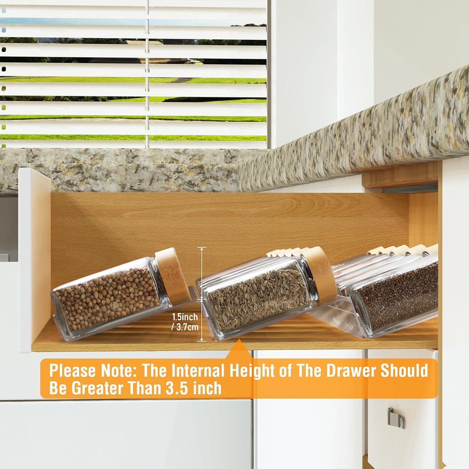 Organizador de Especias Suneerplay 4 Niveles Acrílico Expandable