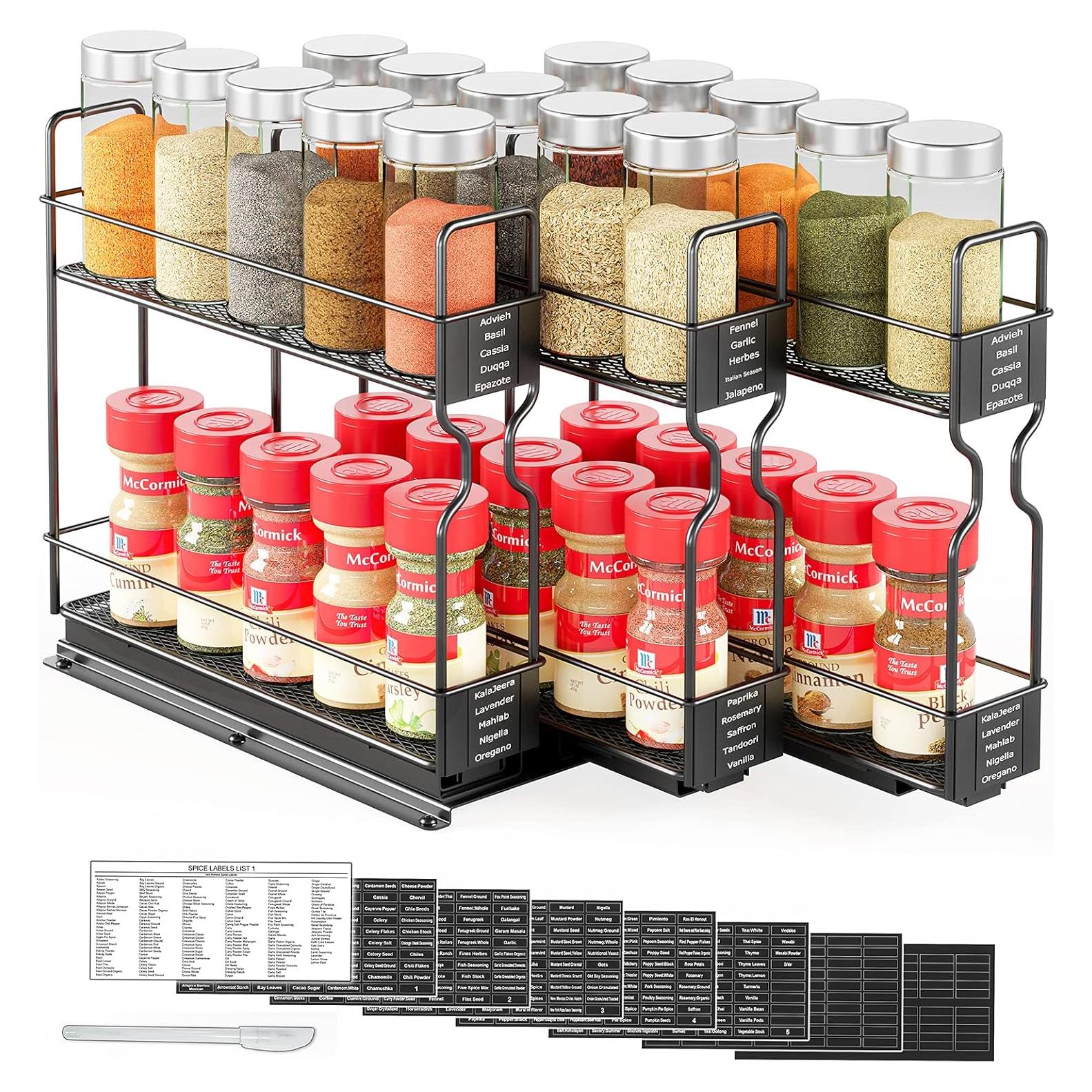 Organizador de Especias SpaceAid con 3 Cajones Deslizantes