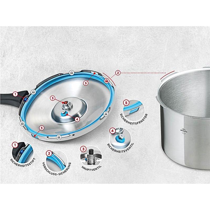 Olla a Presión Kuhn Rikon 28 cm 8 Litros Acero Inoxidable