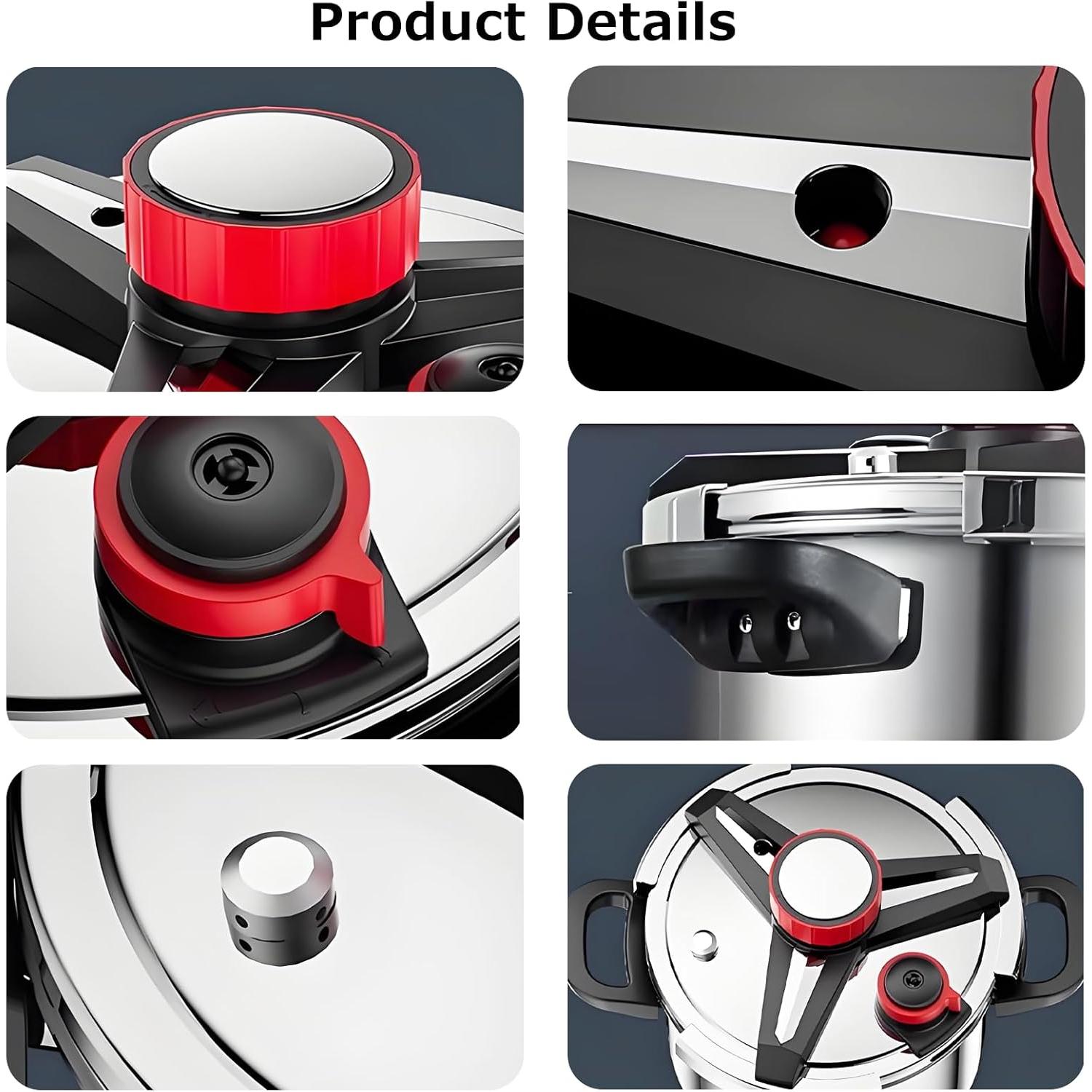 Olla a presión 10 QT Kilogorge de acero inoxidable 304