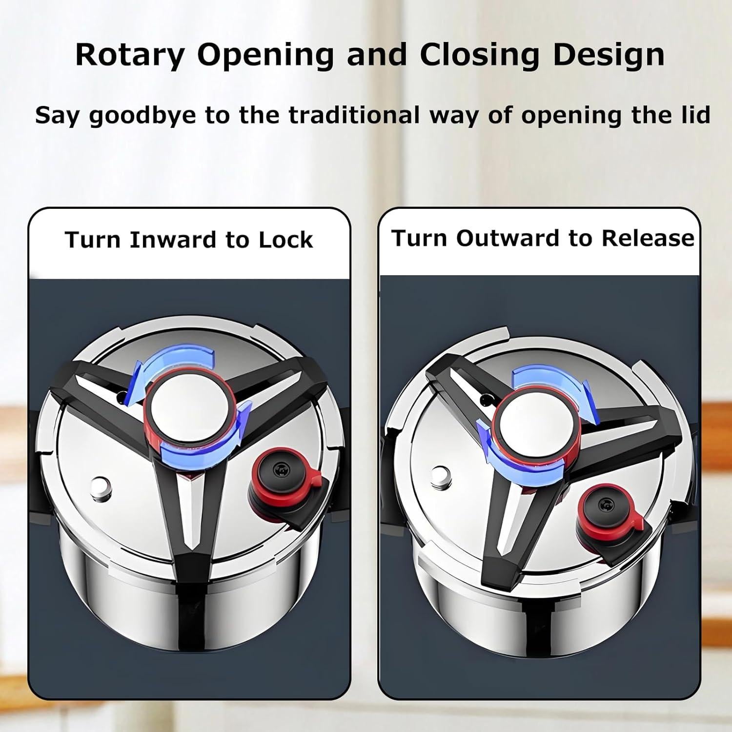 Olla a presión 10 QT Kilogorge de acero inoxidable 304