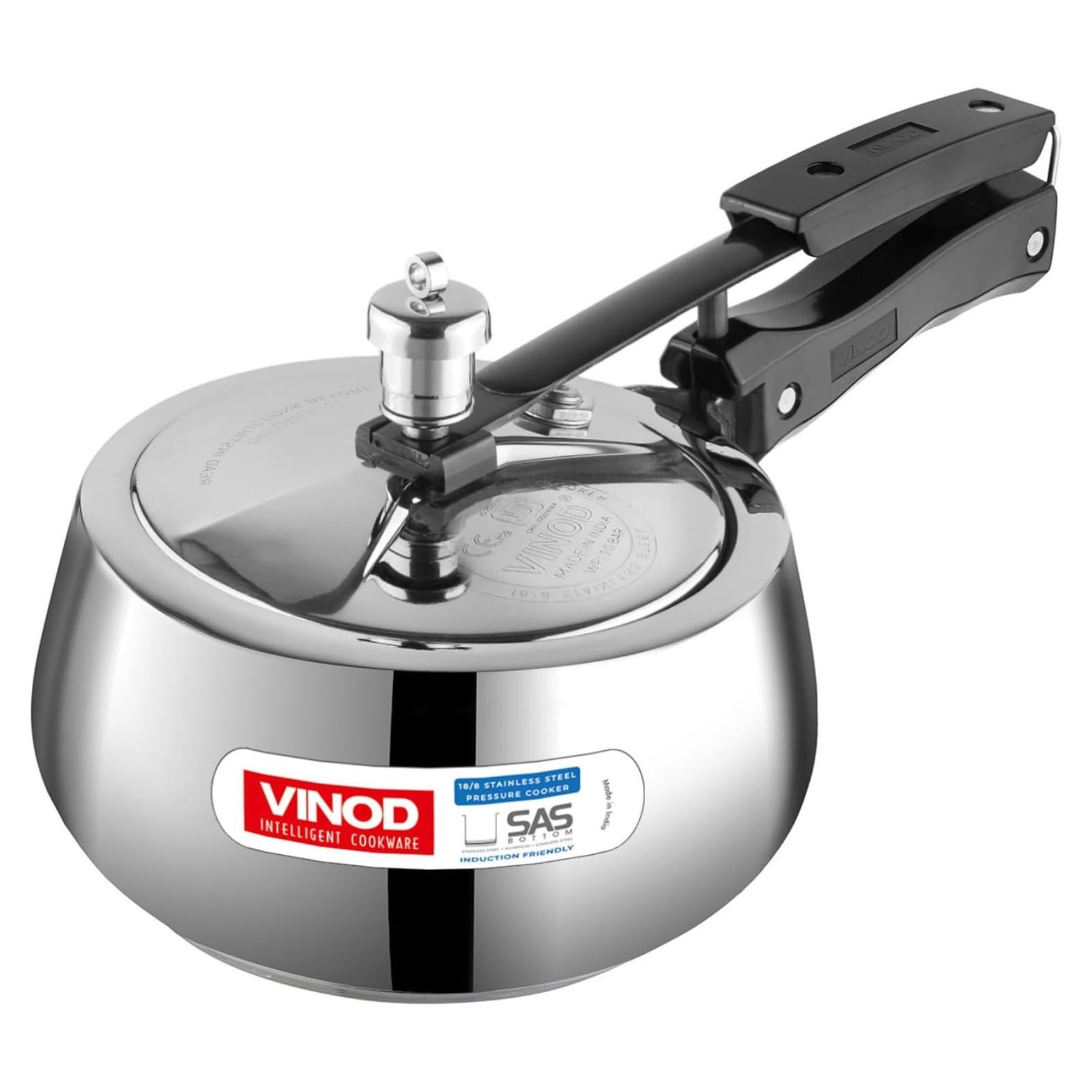 Olla a presión Vinod Europa 3L acero inoxidable tapa interior
