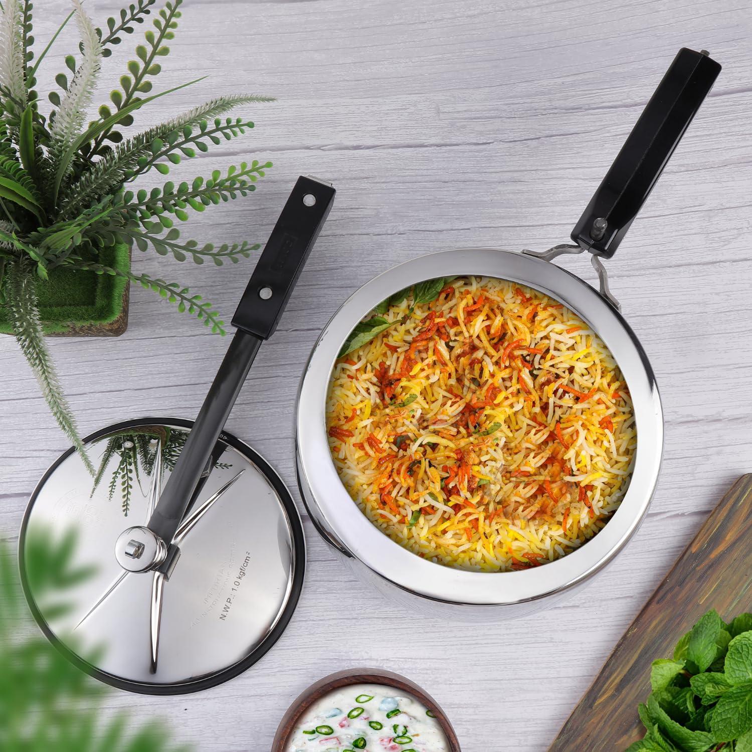 Olla a presión Vinod Europa 3L acero inoxidable tapa interior