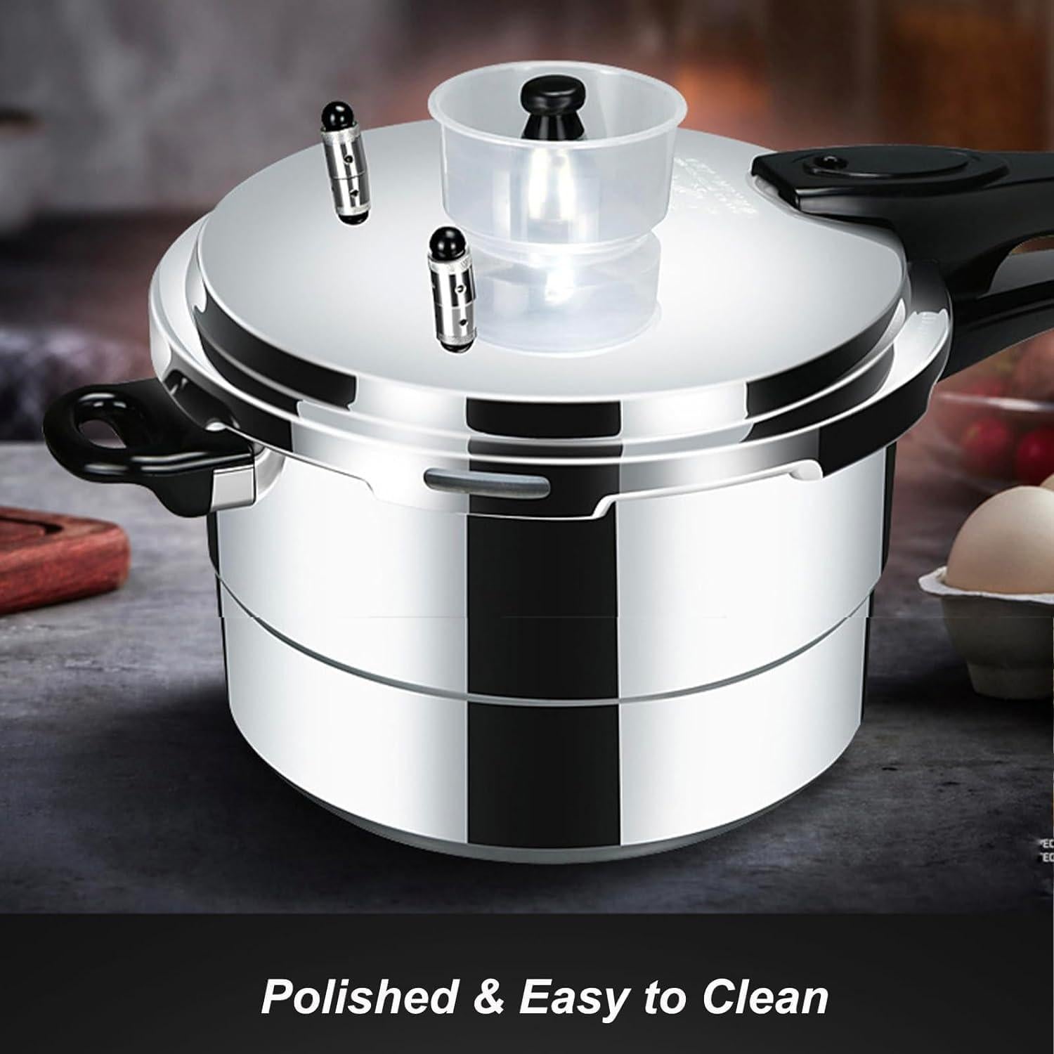 Olla a presión KZU 5.3QT con base de 3 capas y 8 seguridades