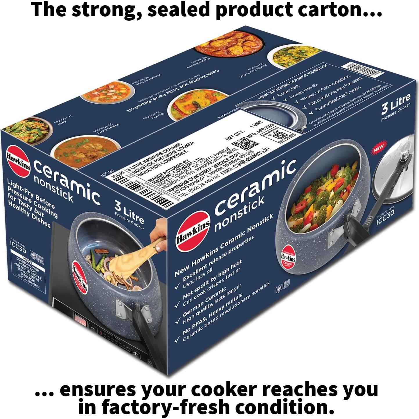 Olla a Presión Cerámica Antiadherente Hawkins 3L ICC30