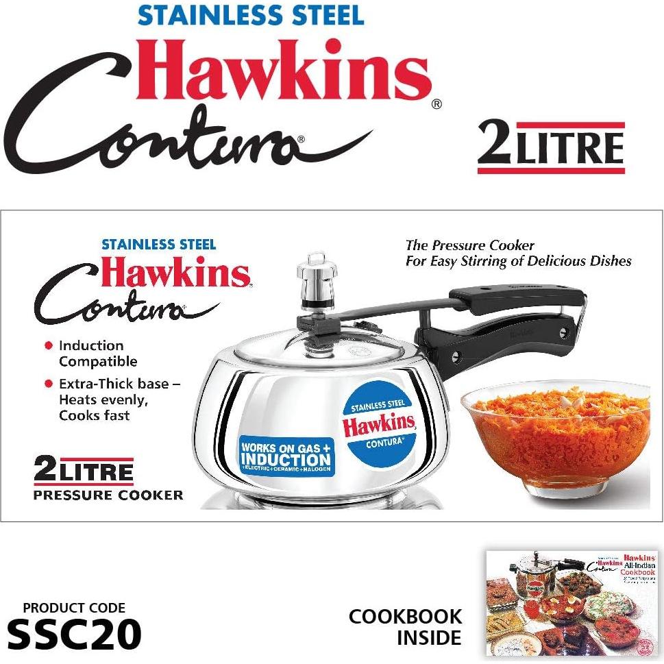 Olla a Presión Hawkins 2 Litros Acero Inoxidable SSC20