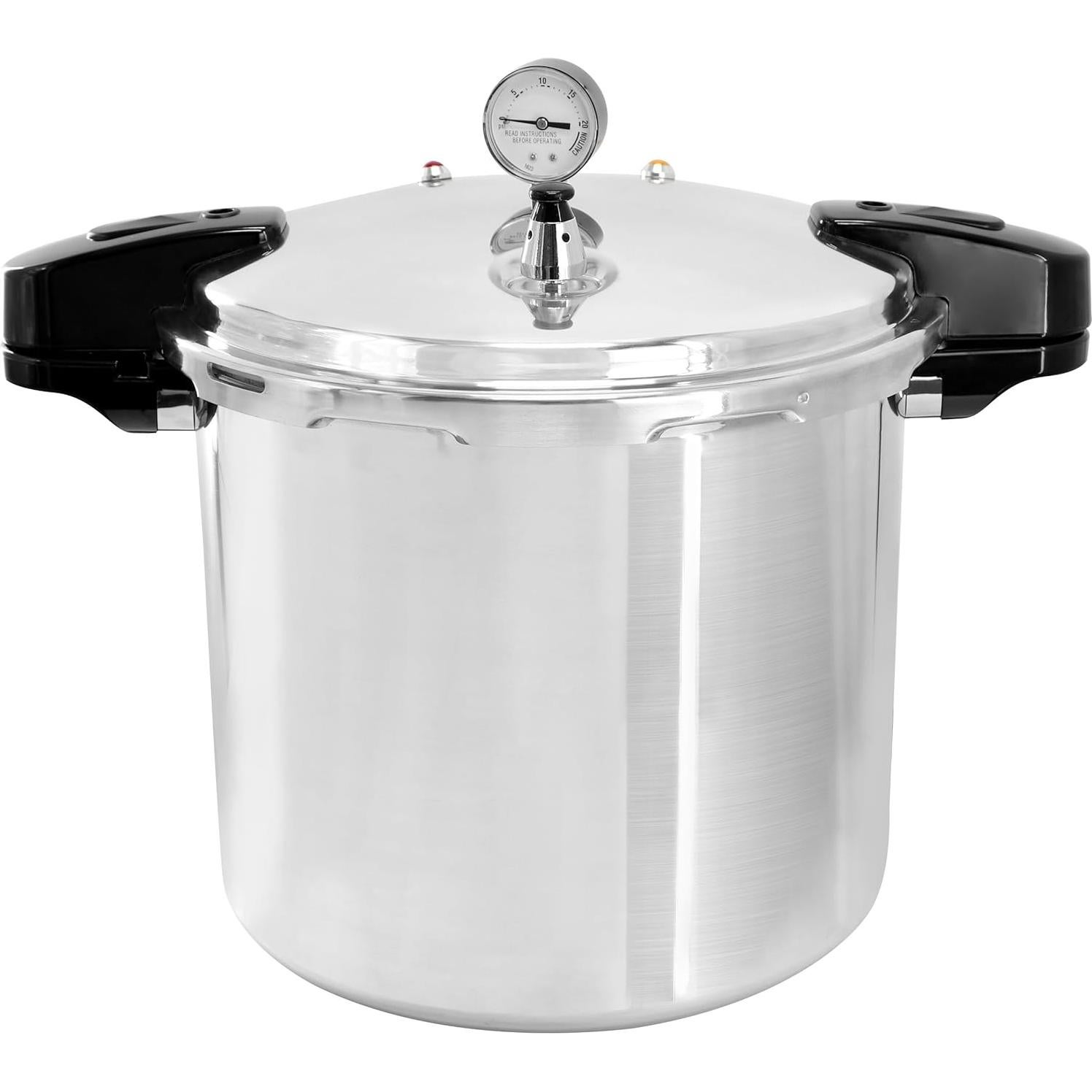 Olla a Presión MegaChef 24 Cuartos Aluminio Inducción Gas