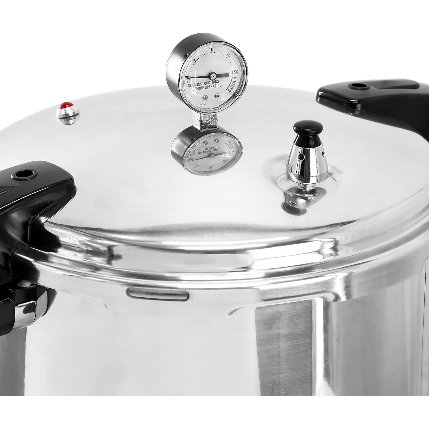 Olla a Presión MegaChef 24 Cuartos Aluminio Inducción Gas