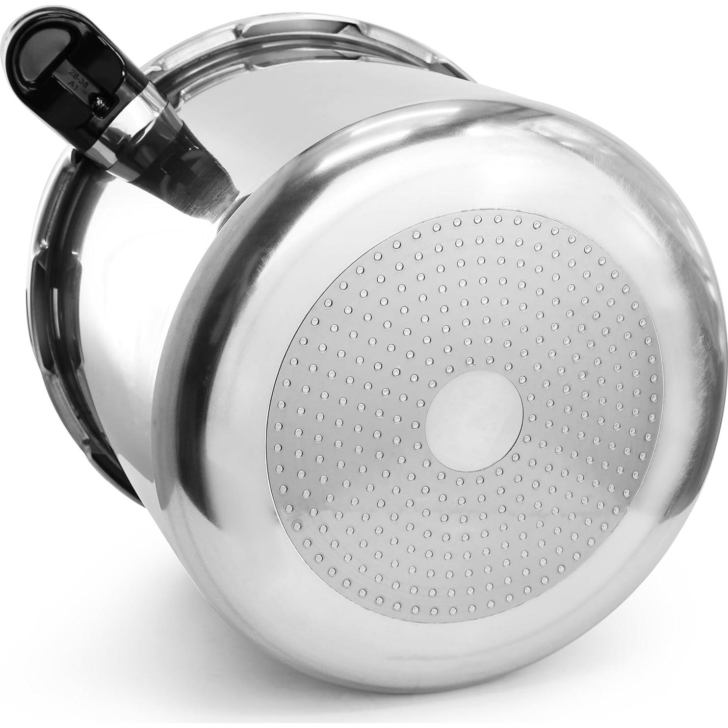 Olla a Presión MegaChef 24 Cuartos Aluminio Inducción Gas