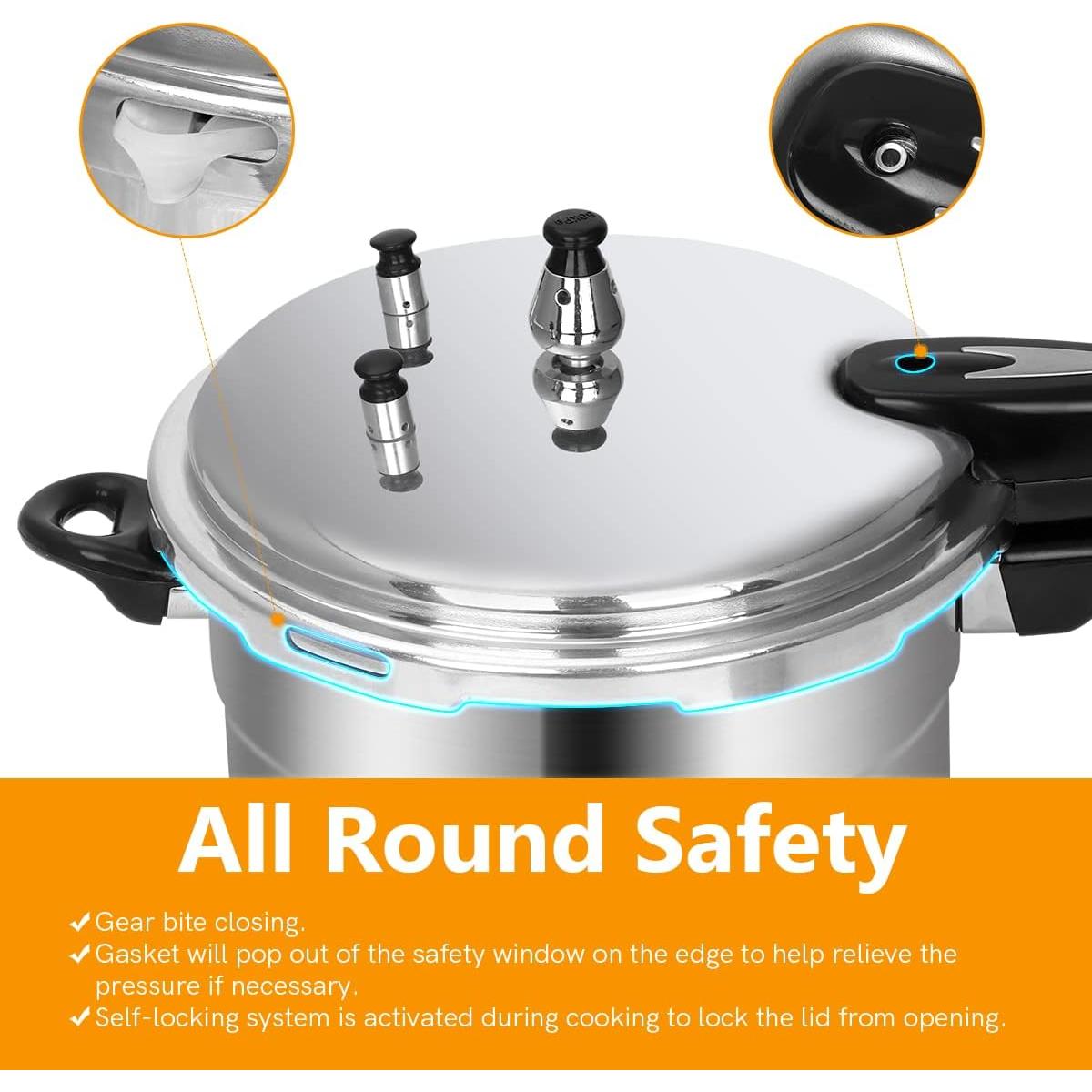 Olla a presión Fulgutonit 5.3L compatible inducción 10 PSI