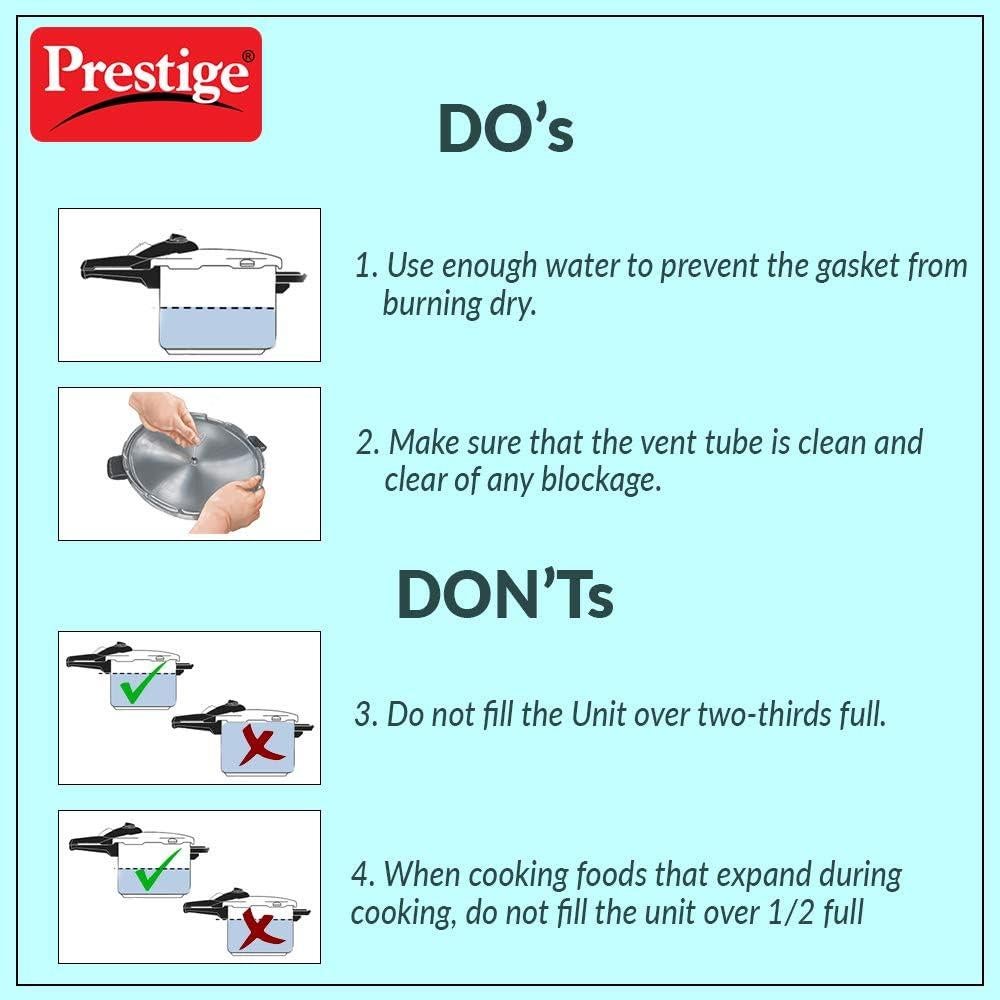 Sartén a Presión Prestigio Alpha Deluxe 5L Acero Inoxidable