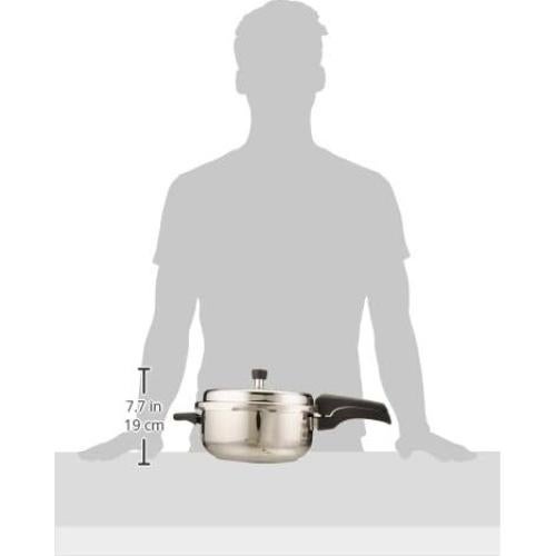 Sartén a Presión Prestigio Alpha Deluxe 5L Acero Inoxidable