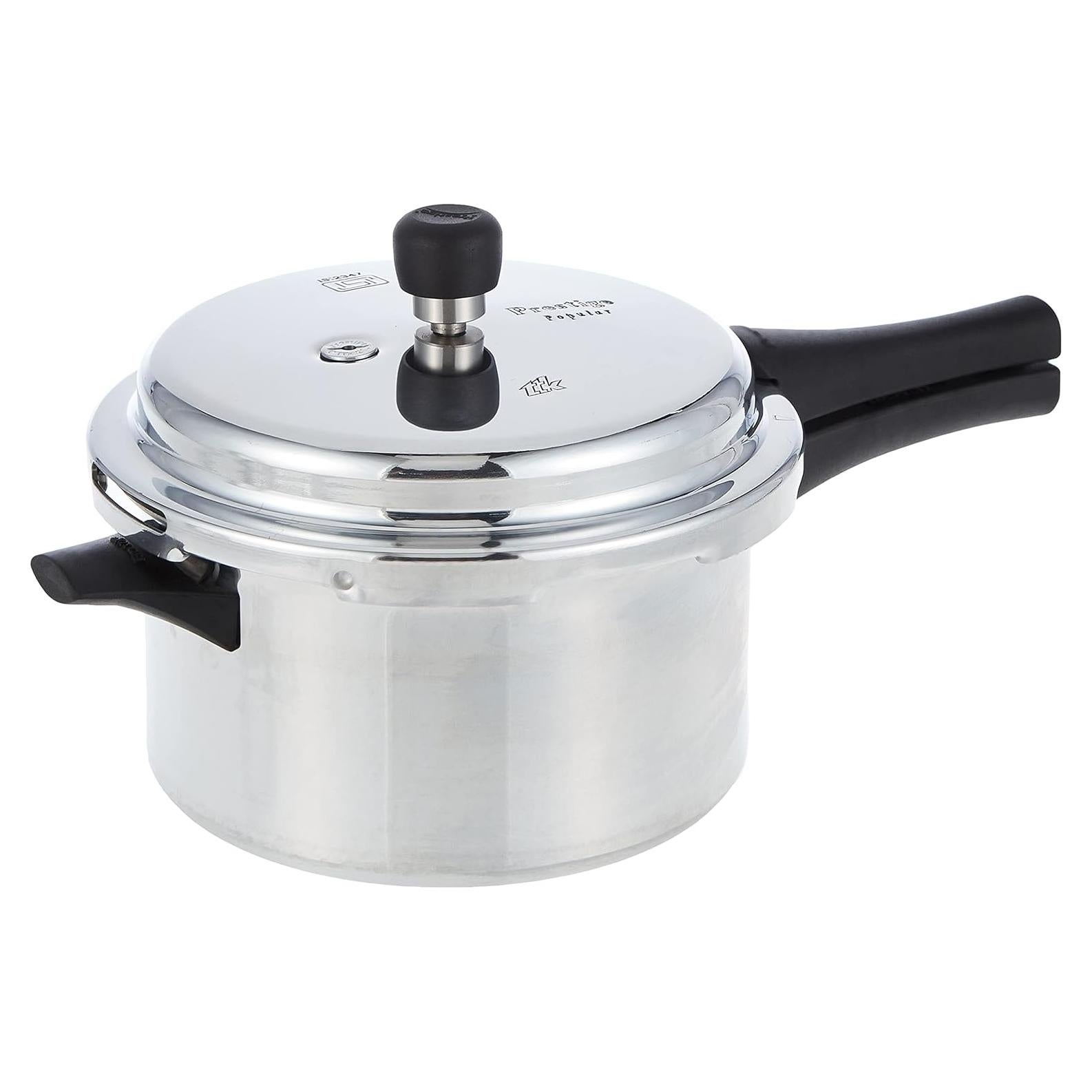 Olla a presión de aluminio Prestige PRP4, 4 L, Plata