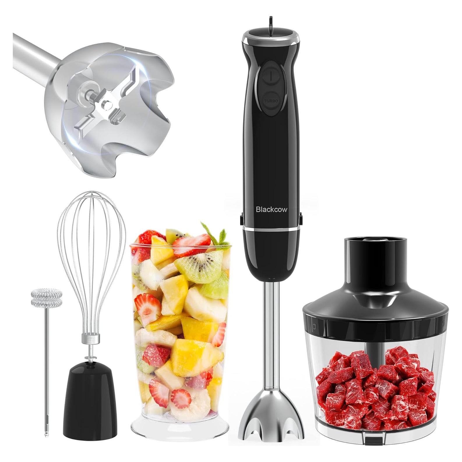 Batidora de Inmersión Blackcow 500W 12 Velocidades con Accesorios