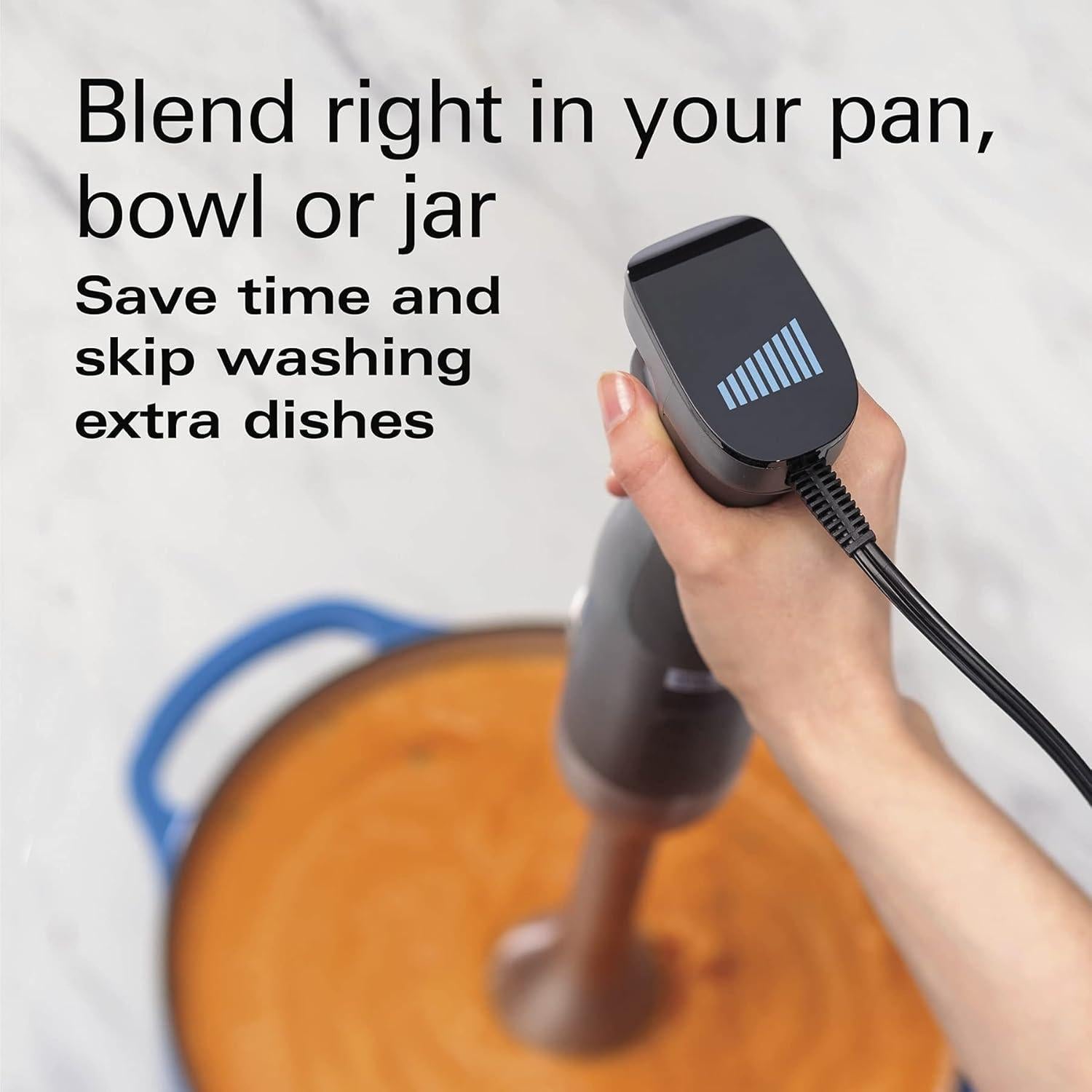 Batidora de Inmersión Hamilton Beach 300W con Velocidad Variable