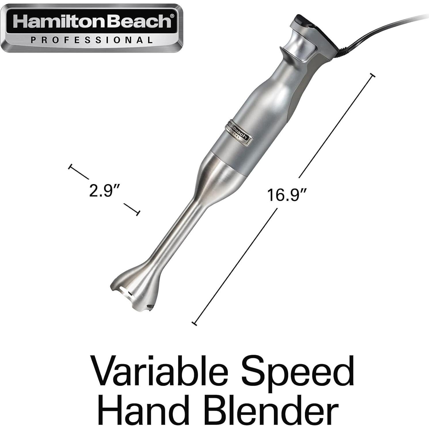 Batidora de Inmersión Hamilton Beach 300W con Velocidad Variable